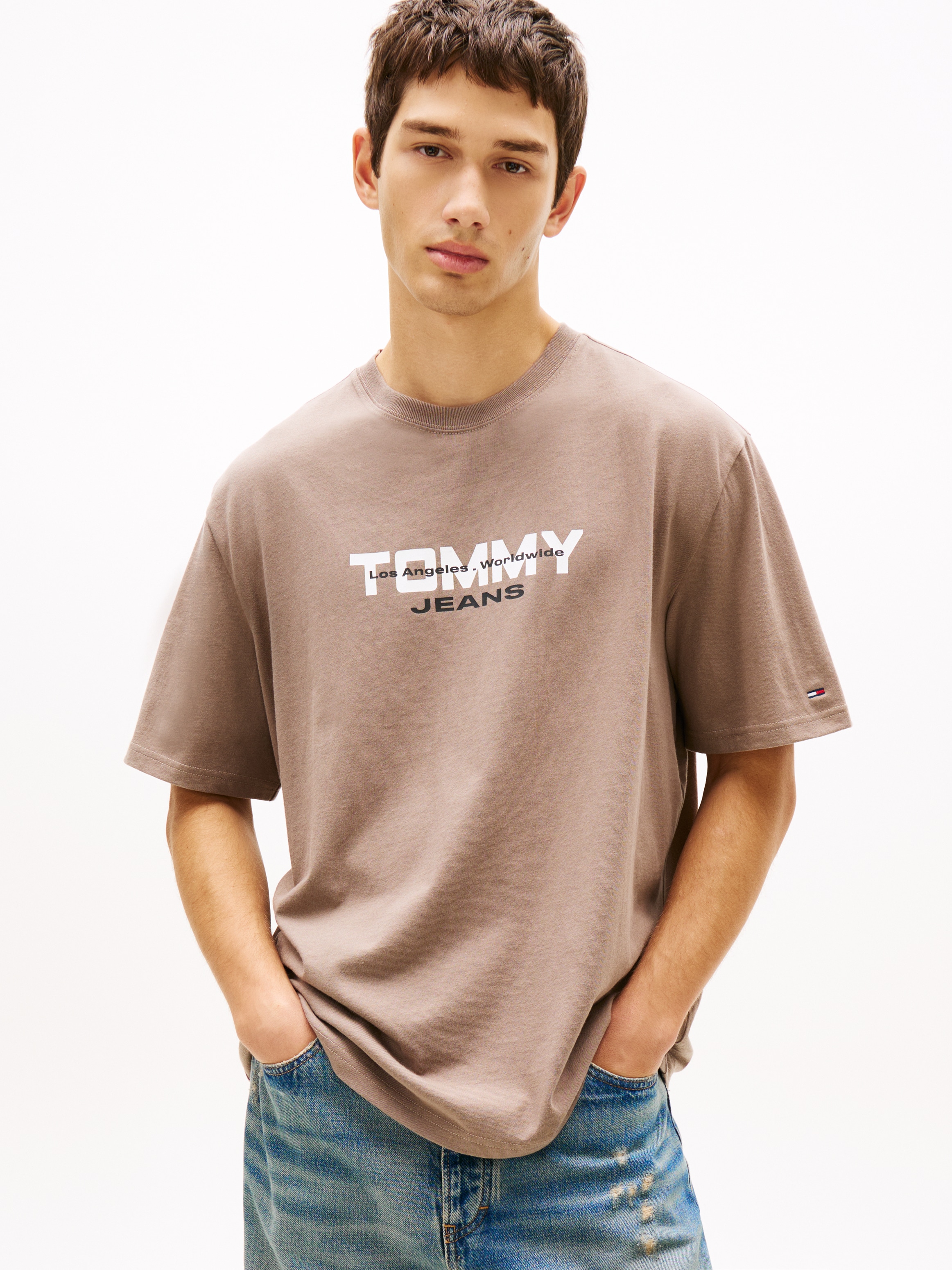 Image of Tommy Jeans T-Shirt "TJM 90S BLOCK" Relaxed fit mit Rundhalsausschnitt