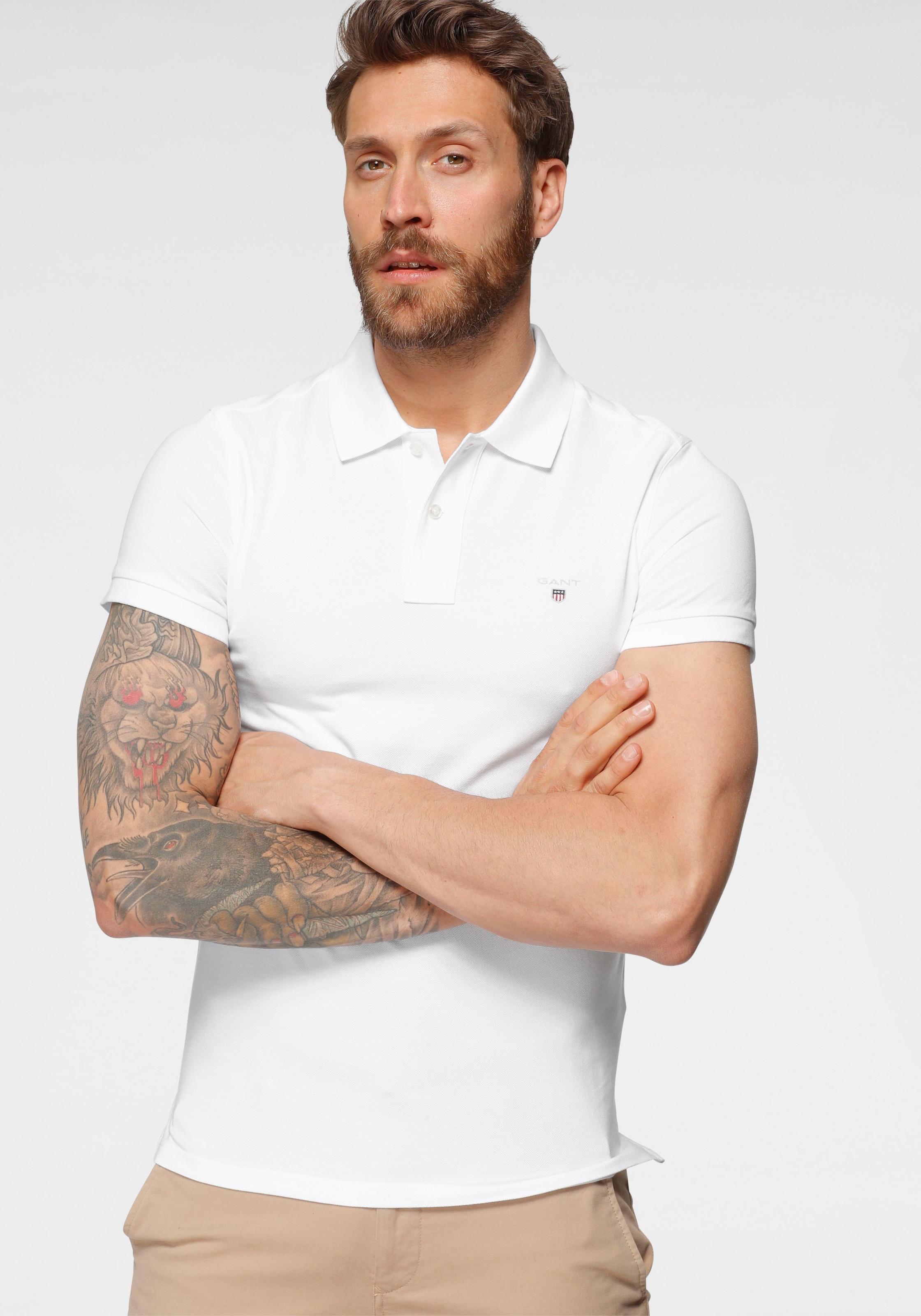 Gant Poloshirt »ORIGINAL SLIM PIQUE SHORT RUGGER« kaufen