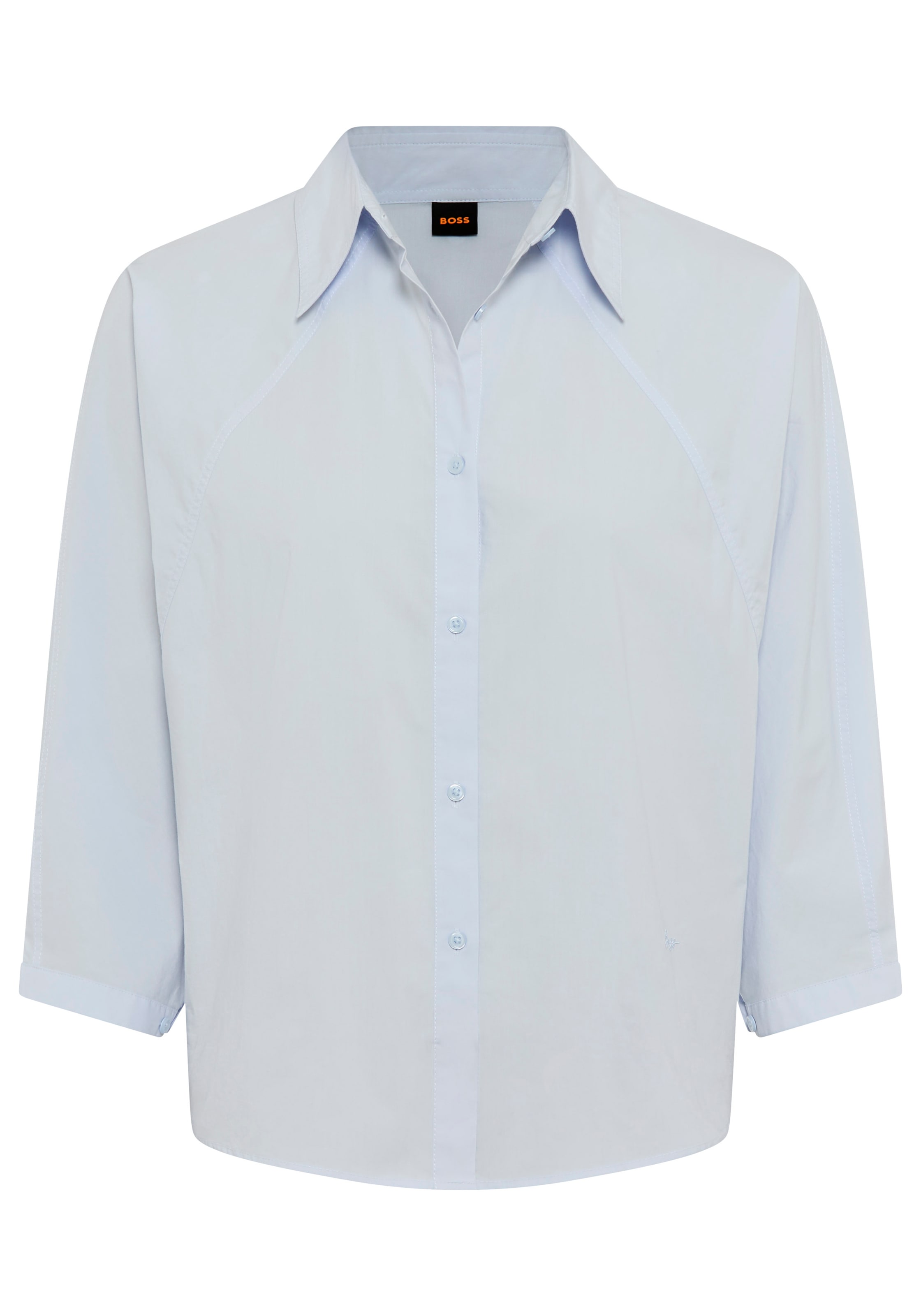 BOSS ORANGE Blouse chemise »Belenta Premium Damenmode« aus Baumwoll-Popeline, mit Kimonoärmeln