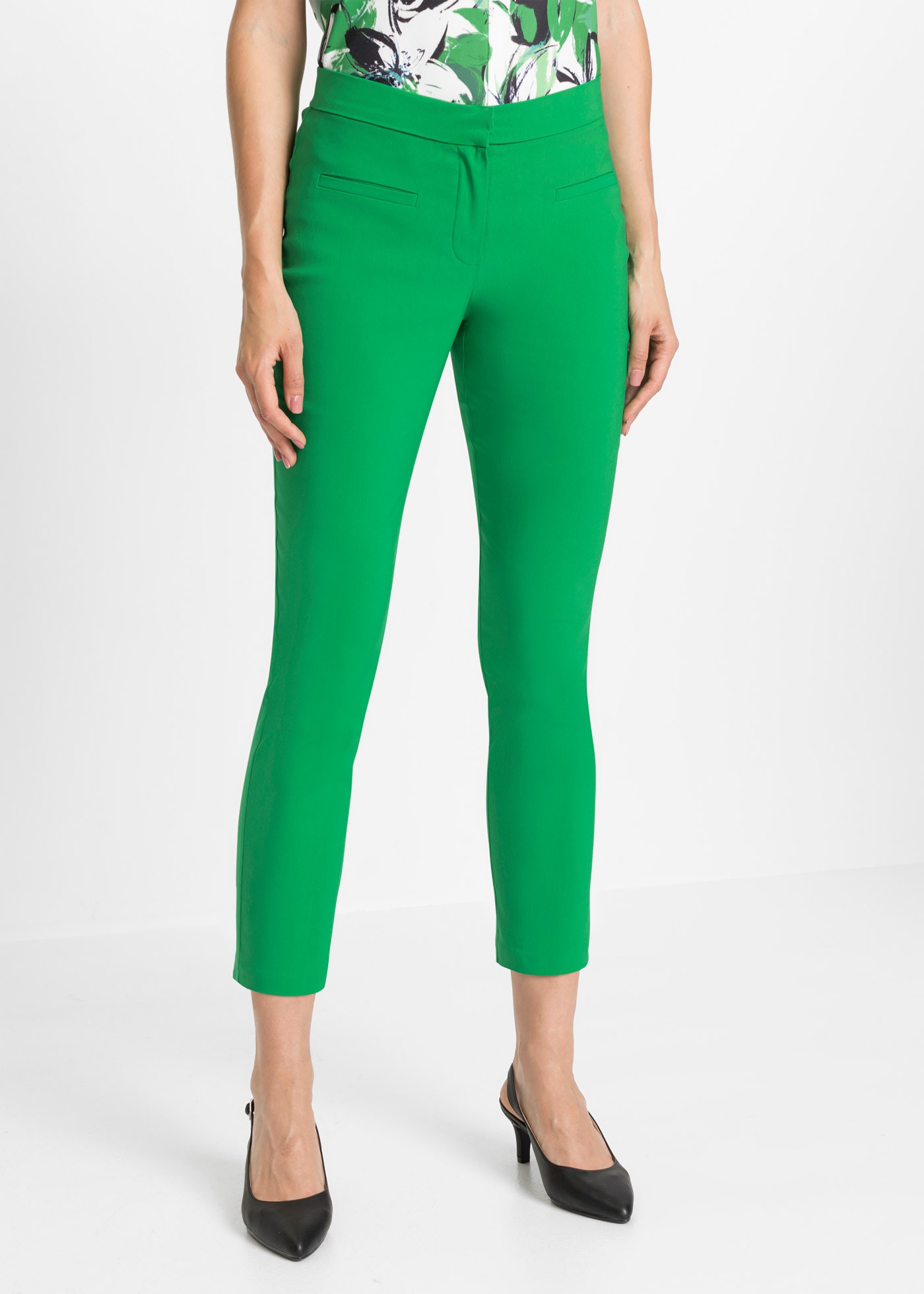 Image of bonprix 7/8-Hose aus Viskose, Polyamid und Elasthan, Slim fit, femininer Stil