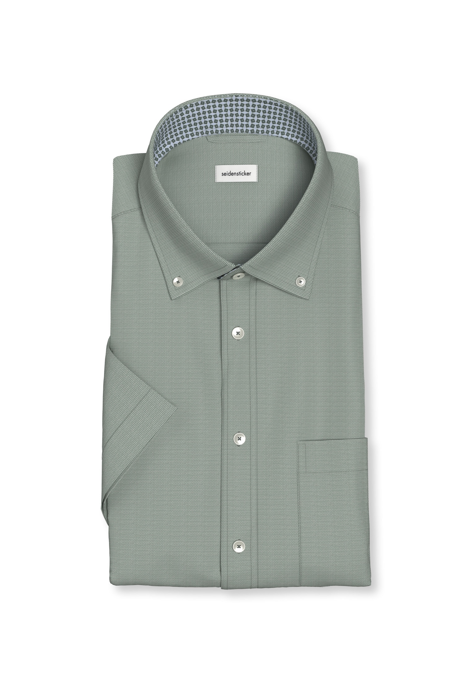 seidensticker Businesshemd »Regular« Regular 1/2 Button-Down-Kragen Struktur