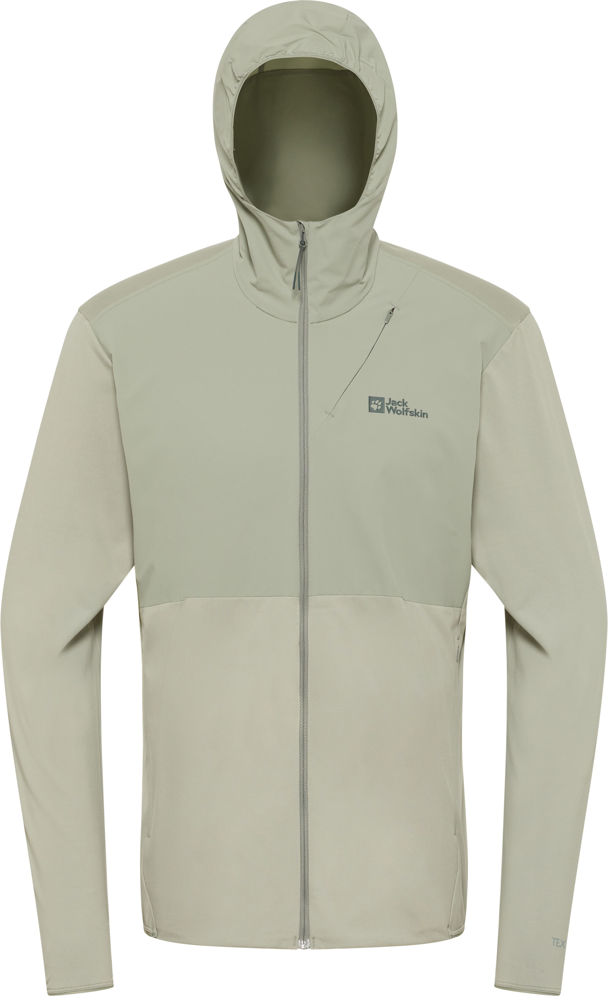 Jack Wolfskin Kapuzenfleecejacke »PRELIGHT TRAIL HOODY M«, mit Kapuze