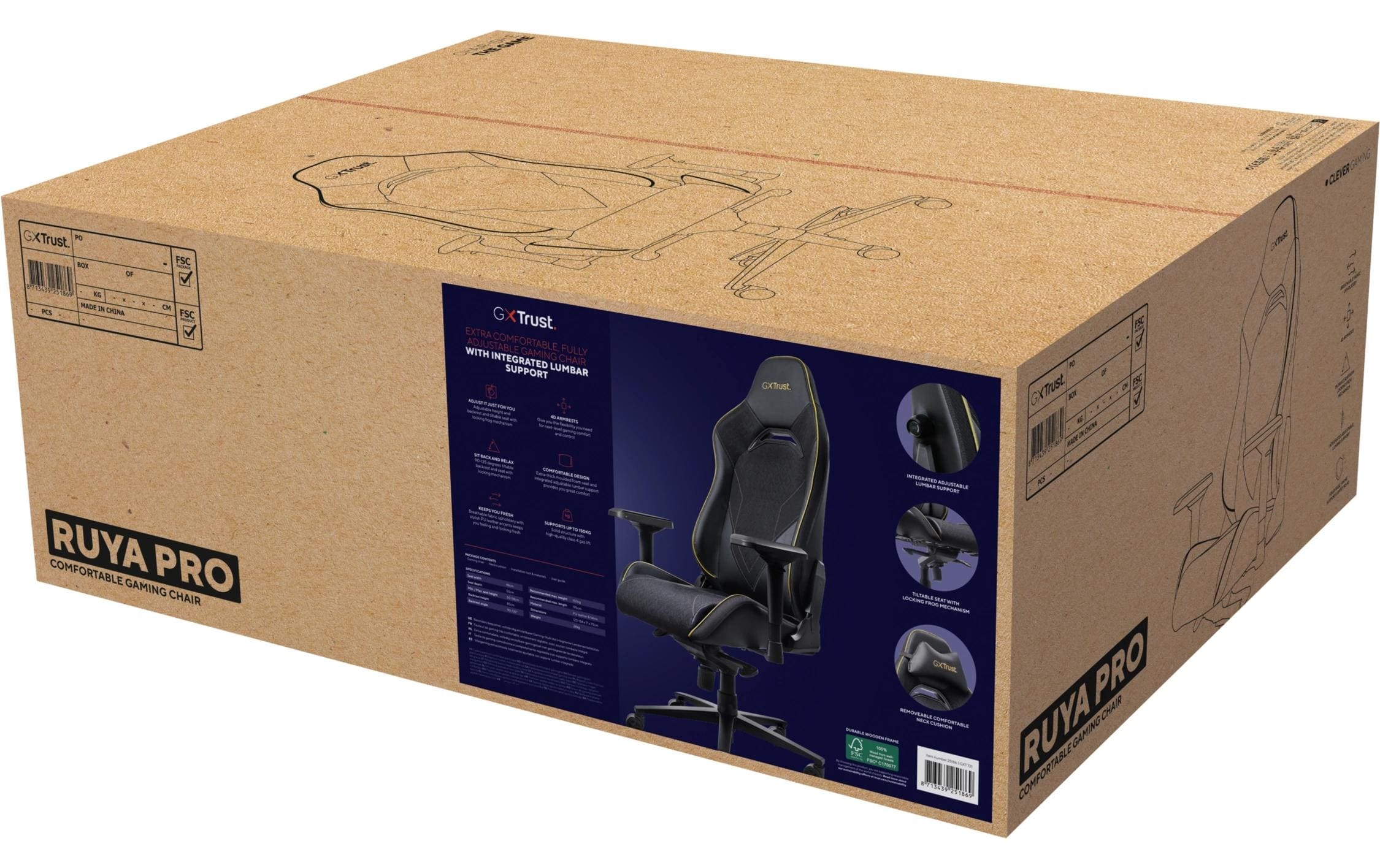 Trust Gaming-Stuhl »GXT 721 Ruya Pro«
