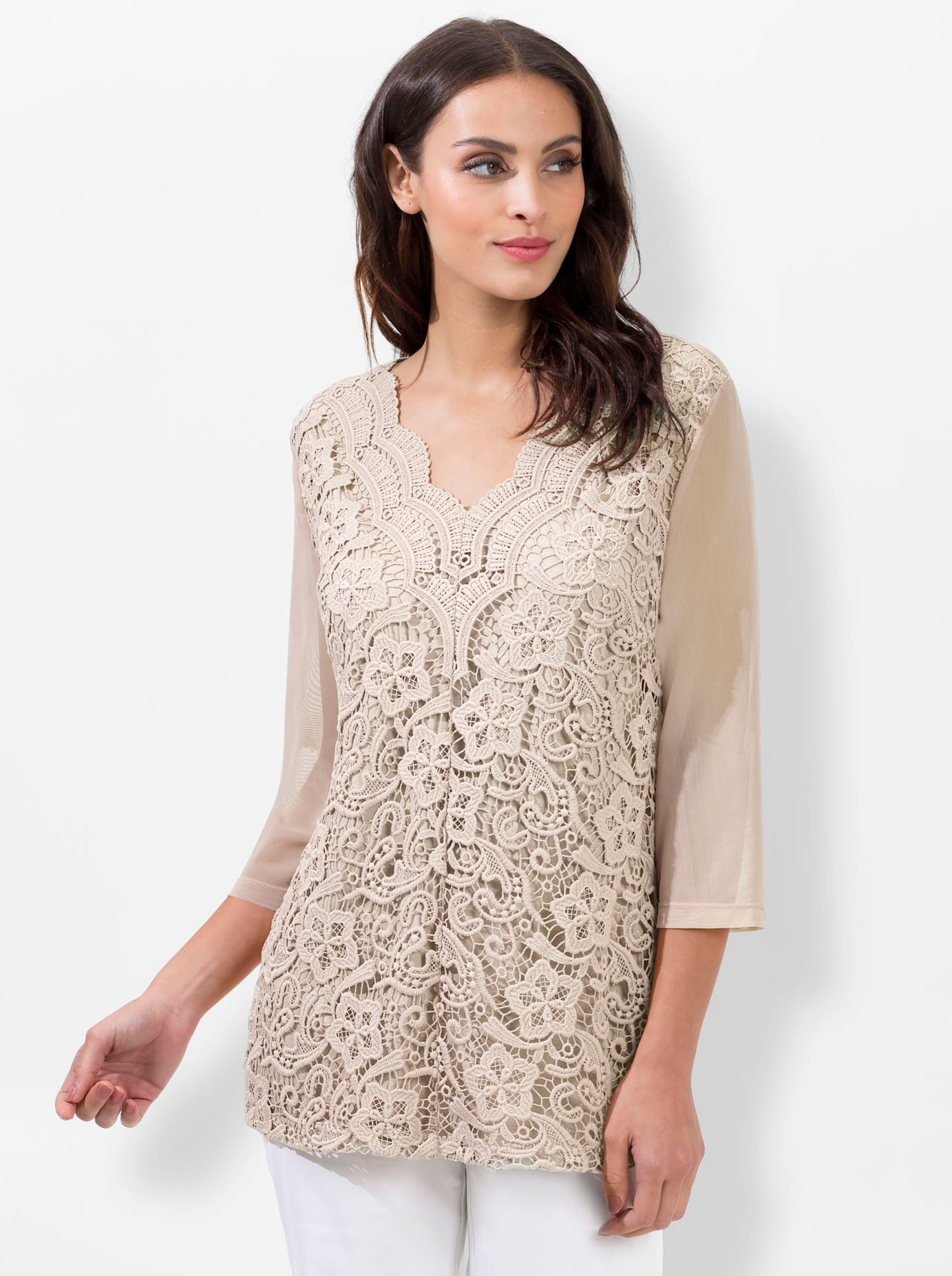 Lady Spitzenshirt »Shirt«, (1 tlg.)