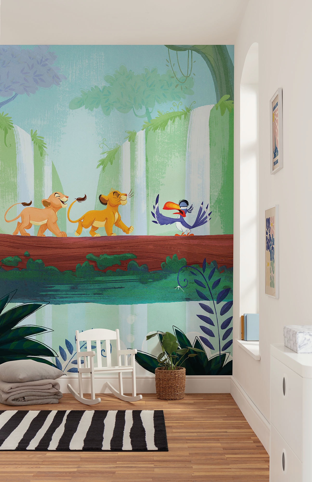 Image of Komar Kindertapete "Disney The Lion King Classic Waterfall" bedruckt glatt