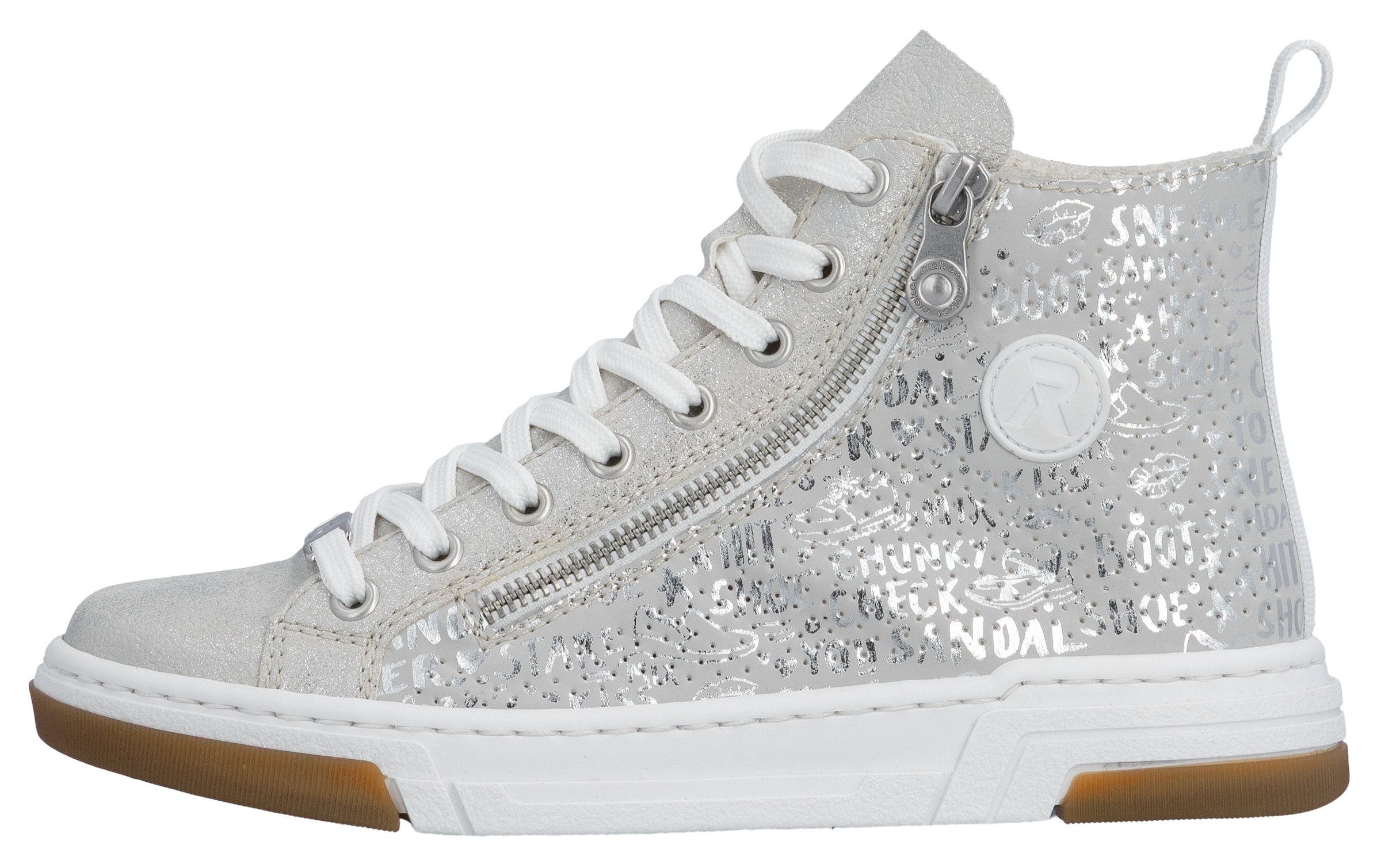 Rieker Sneakers  High Top-Sneaker, Freizeitschuh, Schnürschuh mit Plateausohle