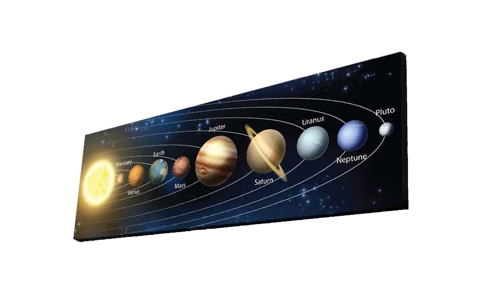 Wandbild »Wallxpert Planeten 30 x 90 cm«, Bilder von Planeten