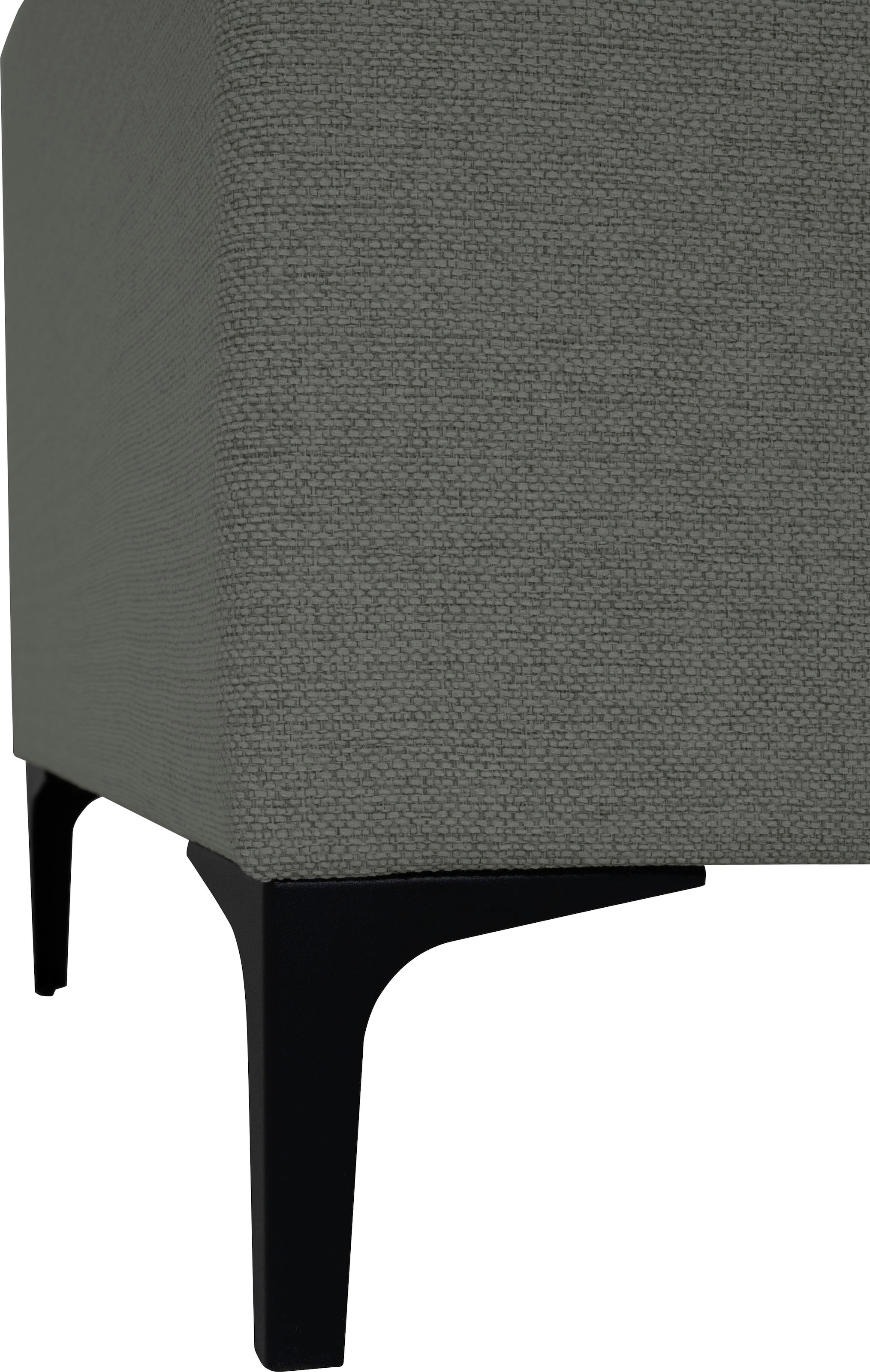 GOODproduct Ecksofa »Xander, L-Form,« Breite 289 cm, Webstoff, Soft-Touch Chenille, schwarze Metallfüsse