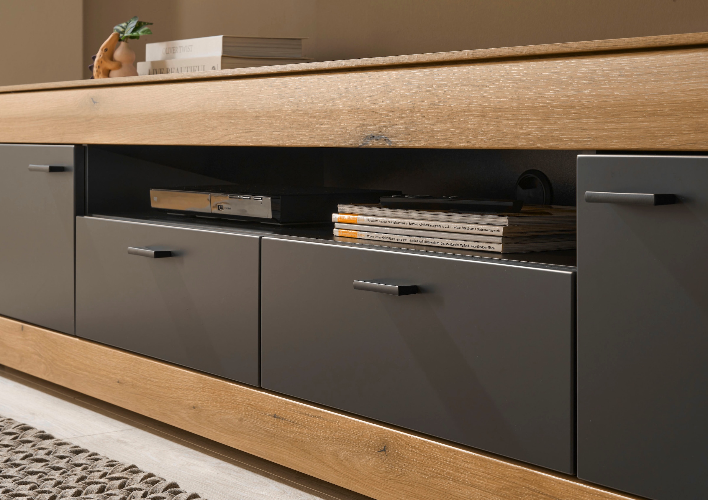 Home affaire Wohnwand »Soleto, zeitlose Anbauwand, Komplettset im modernen Stil« Komplett-Set, 3 Stk. tlg.