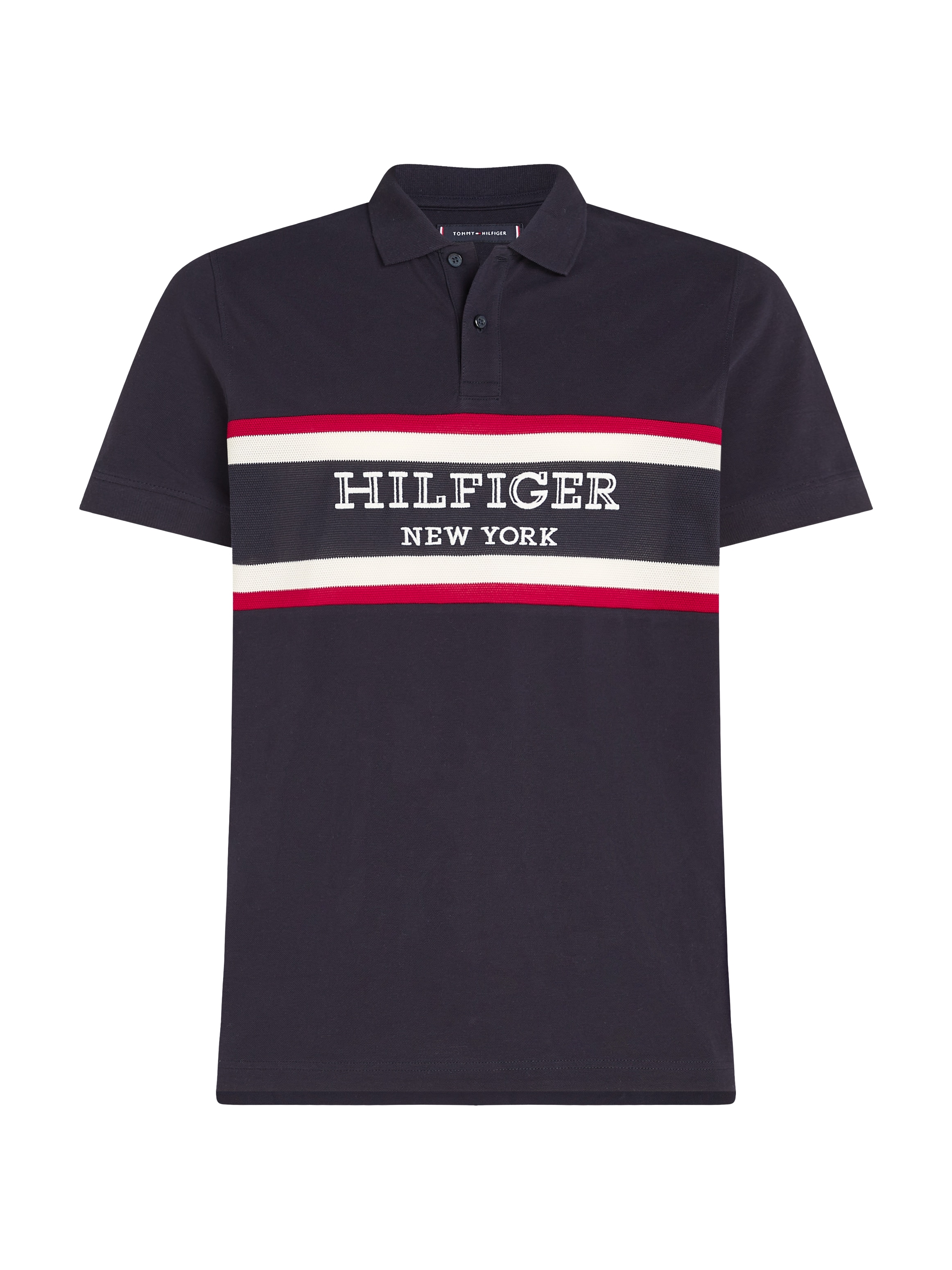 Tommy Hilfiger Poloshirt »MONOTYPE COLORBLOCK REG POLO«, mit grossem Tommy Hilfiger Schriftzug