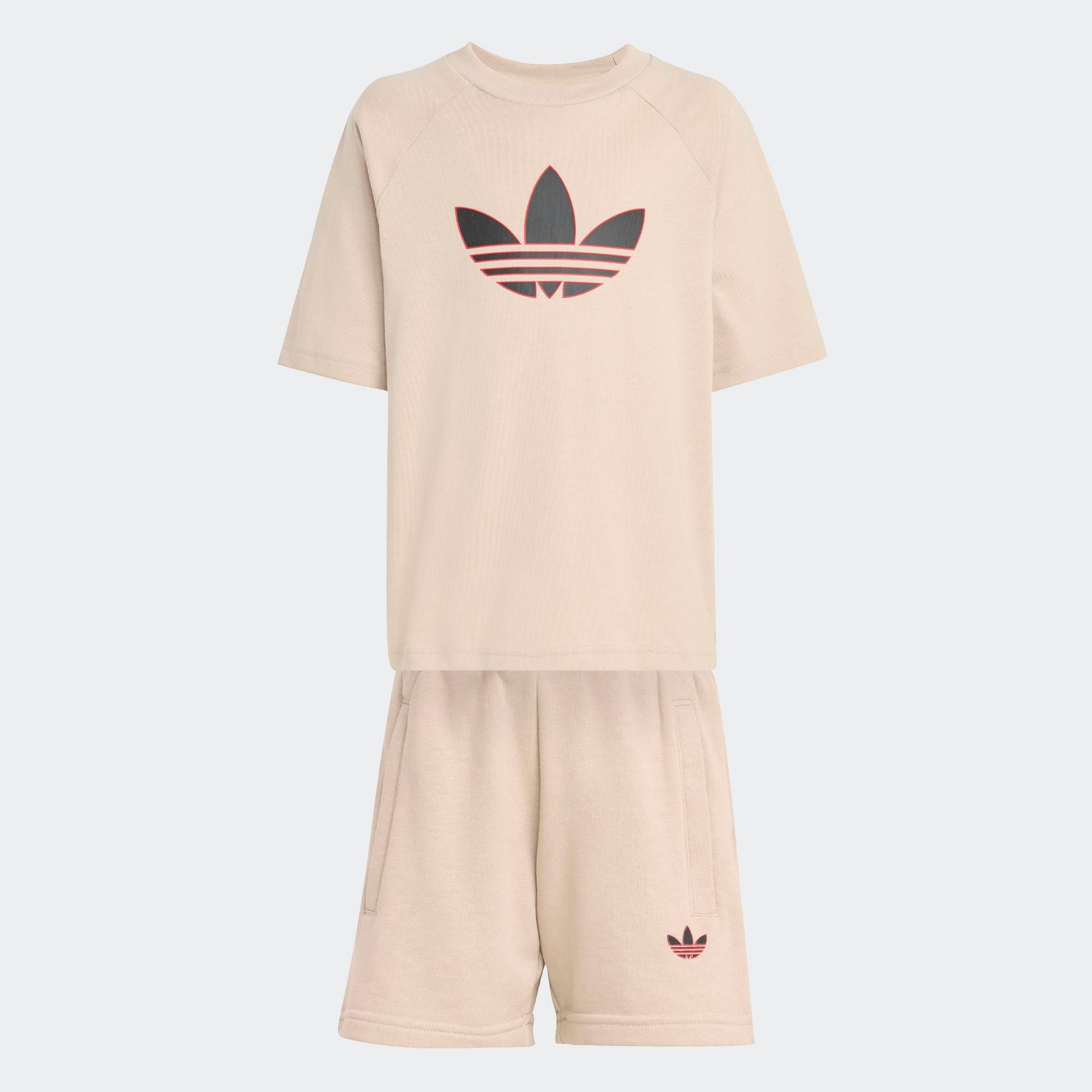 adidas Originals Trainingsanzug »LOCKERES KURZES -SET MIT TREFOIL« 2 tlg.