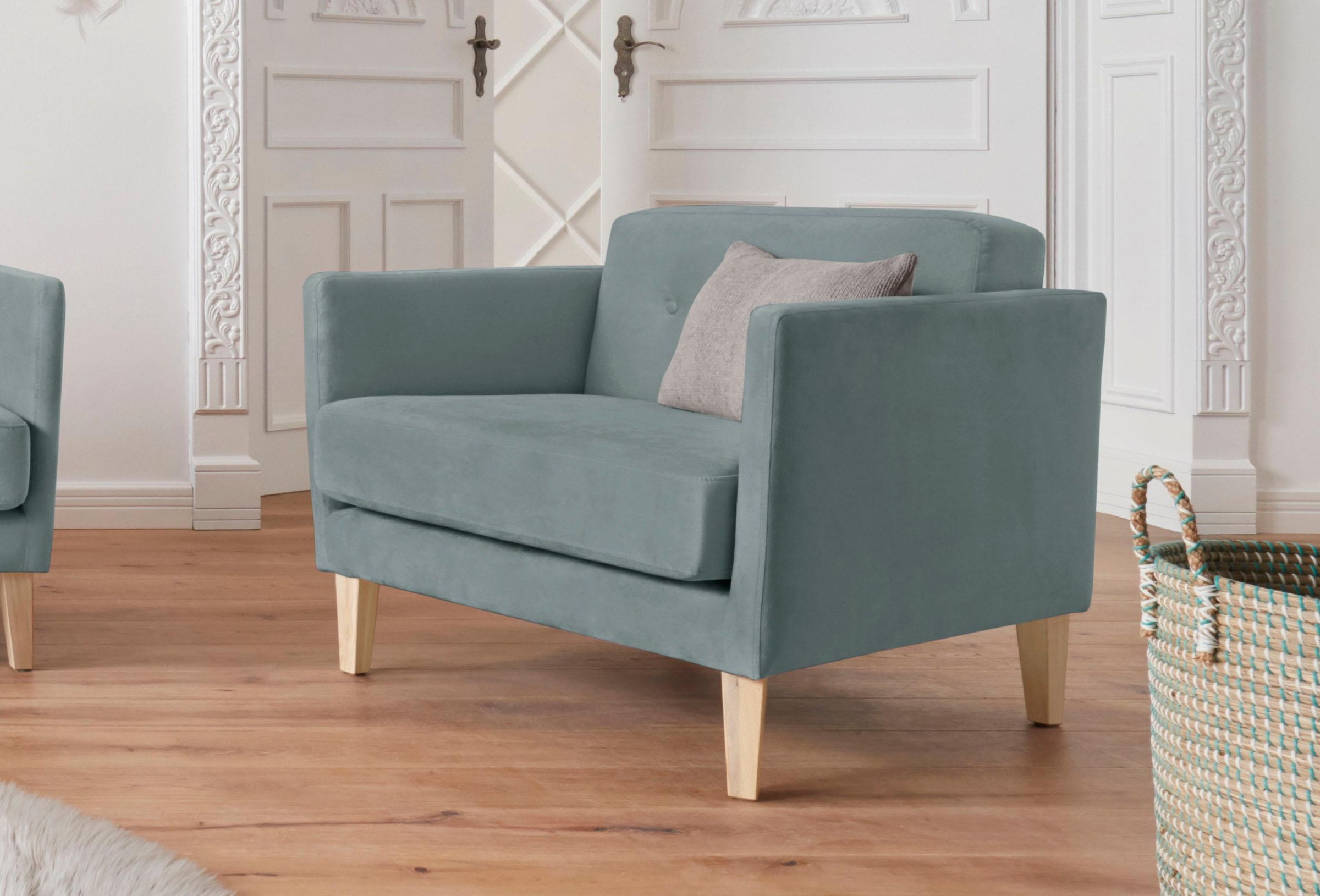 Image of andas Sessel »Raadal«, in geradliniger skandinavischer Optik, mit Knopfheftung, Design by Morten Georgsen bei Ackermann Versand Schweiz