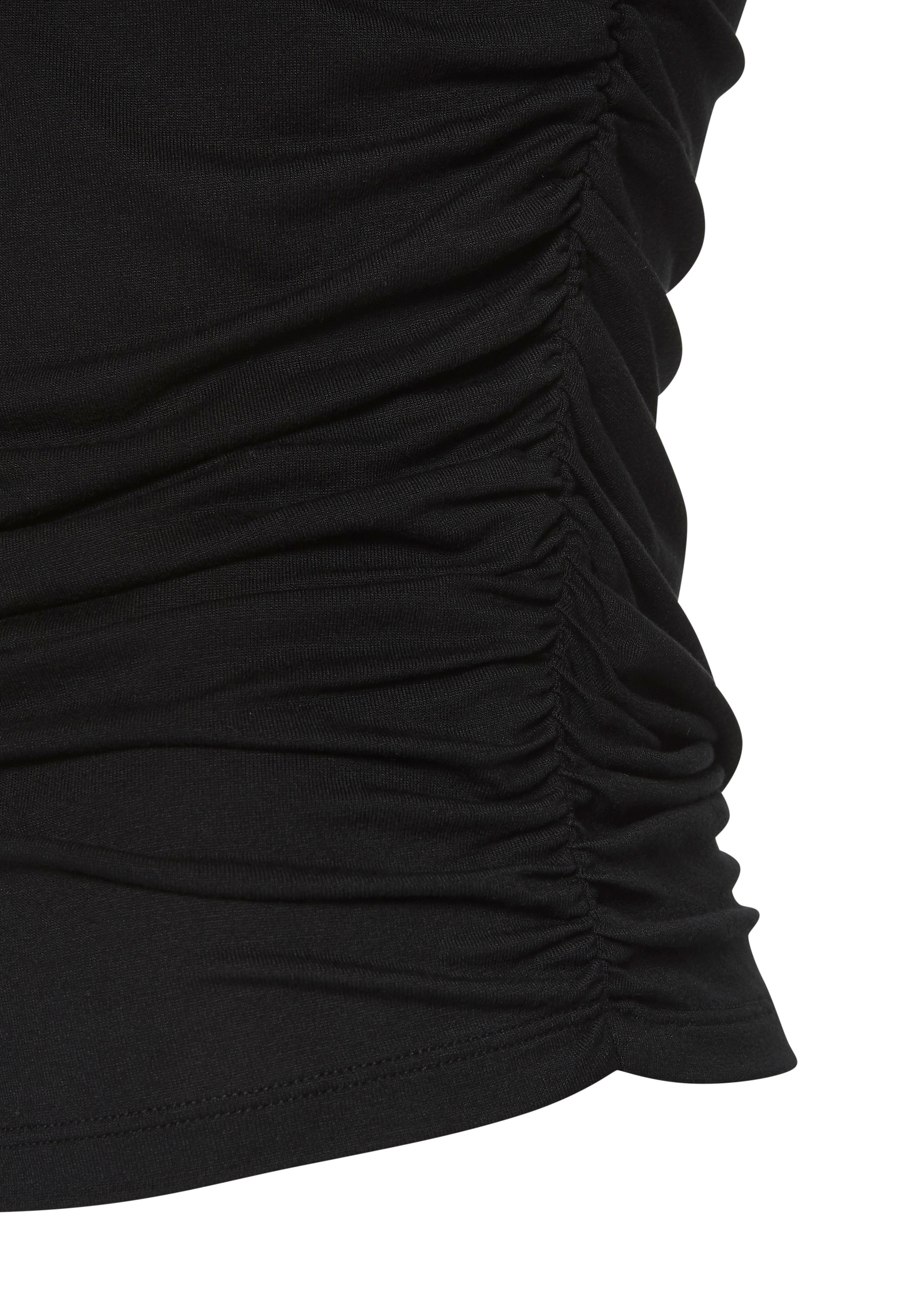 Buffalo T-Shirt, mit seitlicher Raffung, Jerseyshirt, Basic
