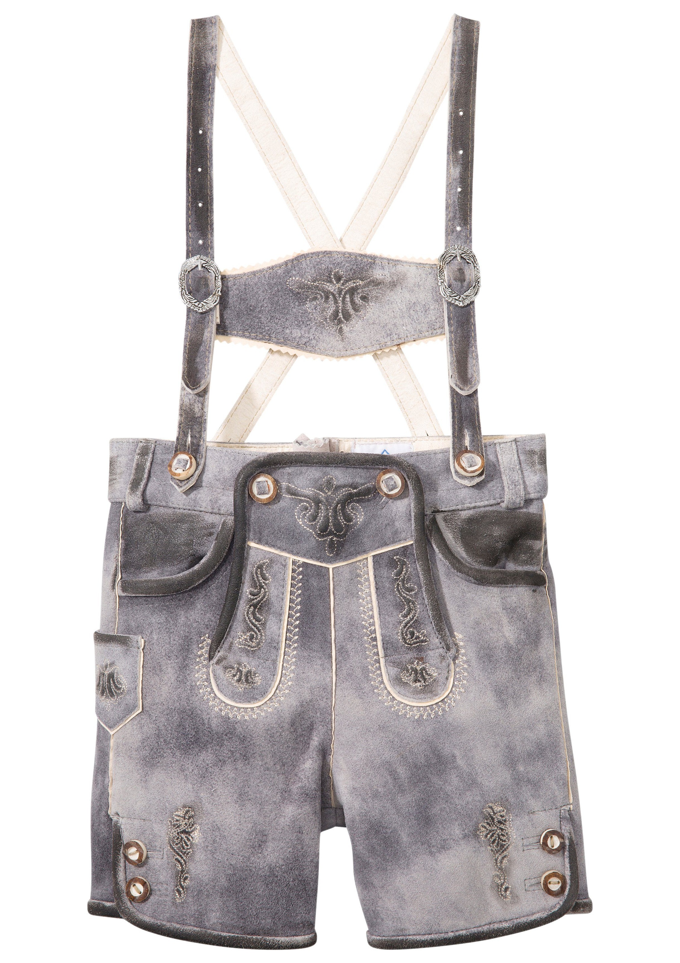 Image of Isar-Trachten Trachtenlederhose, (2 tlg.), Kinder mit traditioneller Stickerei bei Ackermann Versand Schweiz