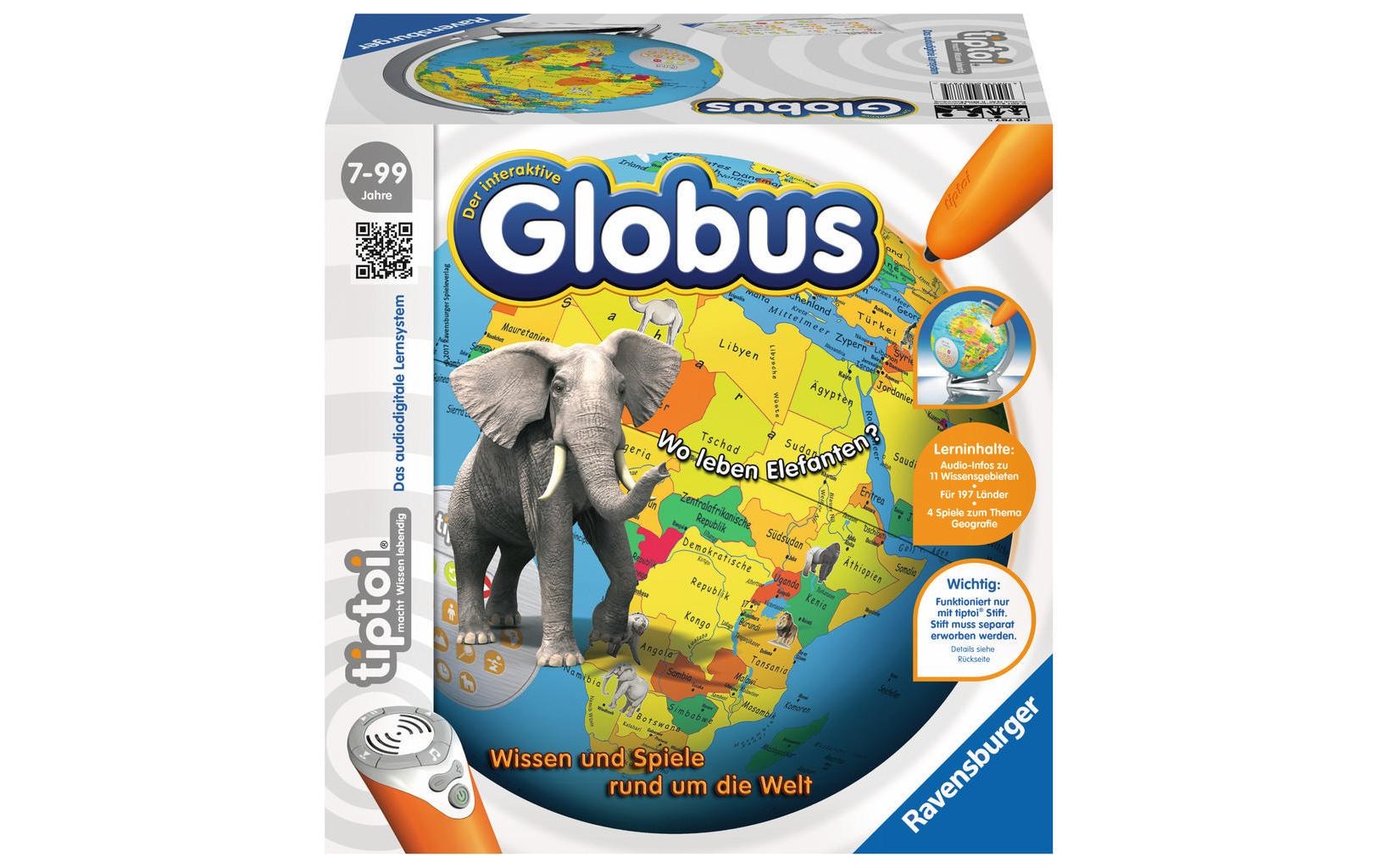 Image of Ravensburger Spiel »tiptoi Spiel interaktiever Globus 2« bei Ackermann Versand Schweiz