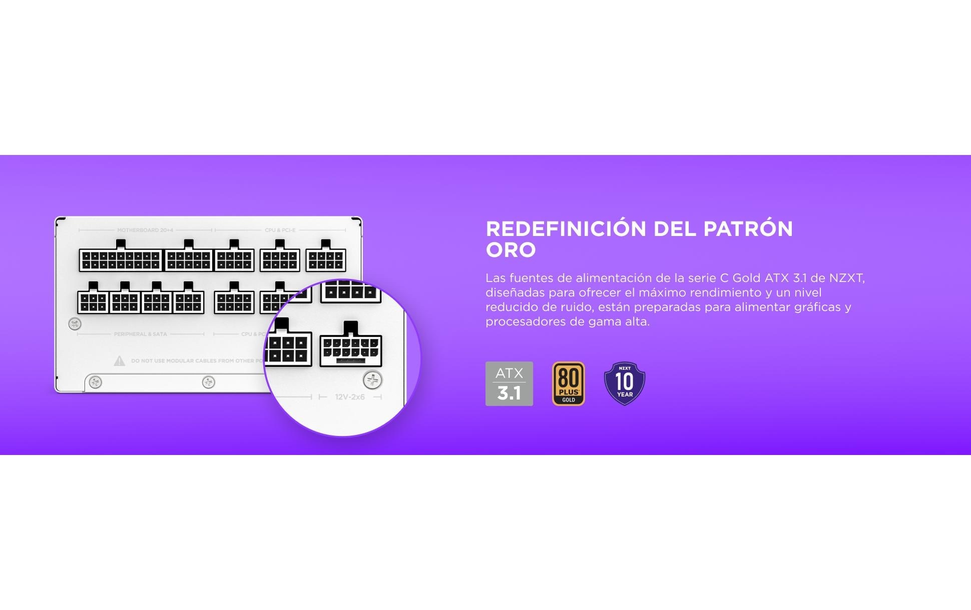 NZXT Netzteil »C1000 Goldfarben 1000 W«