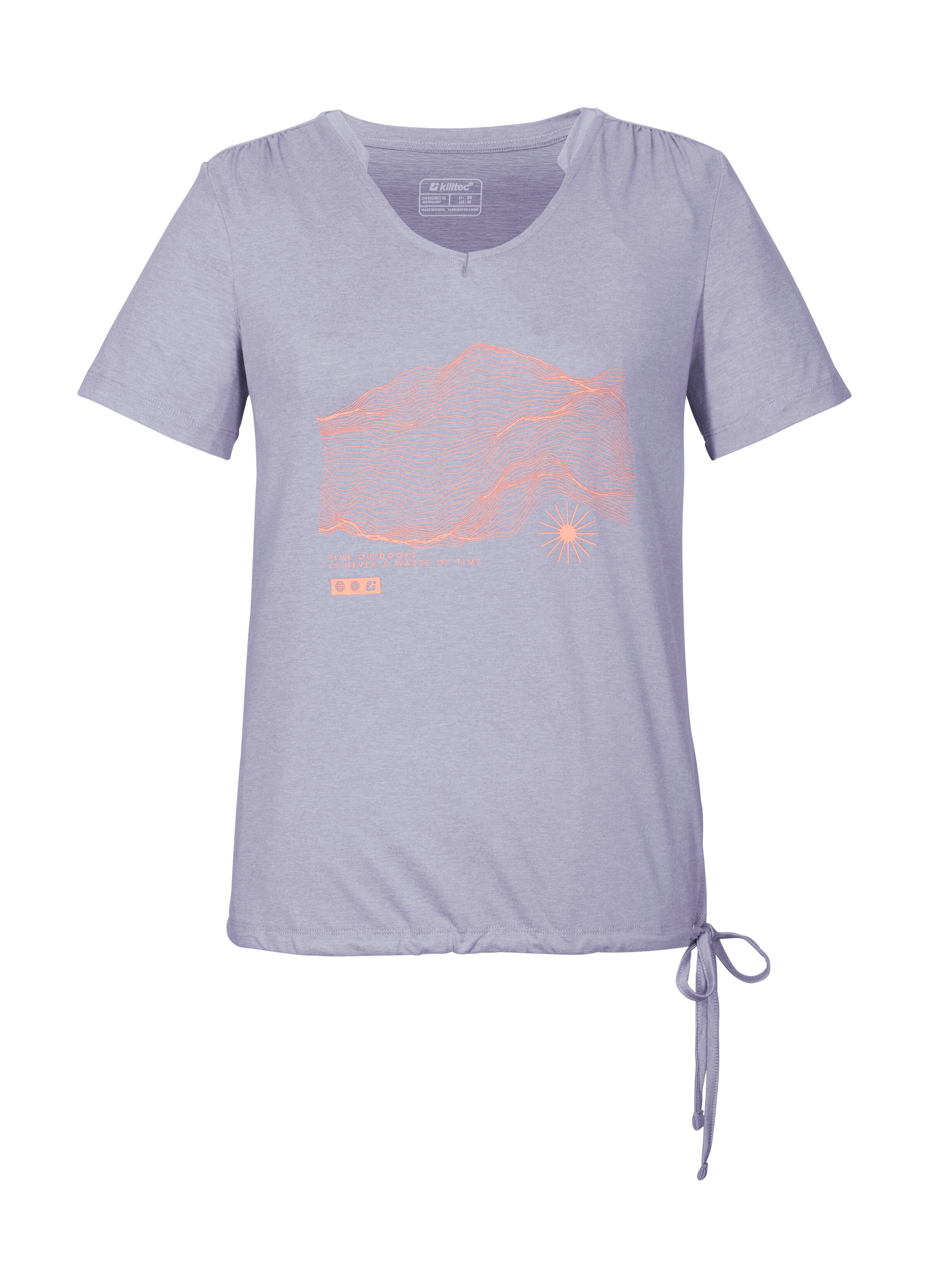 Image of Killtec T-Shirt "KOS 497 WMN TSHRT" Weiches, strapazierfähiges Funktionsshirt mit Kordelzug