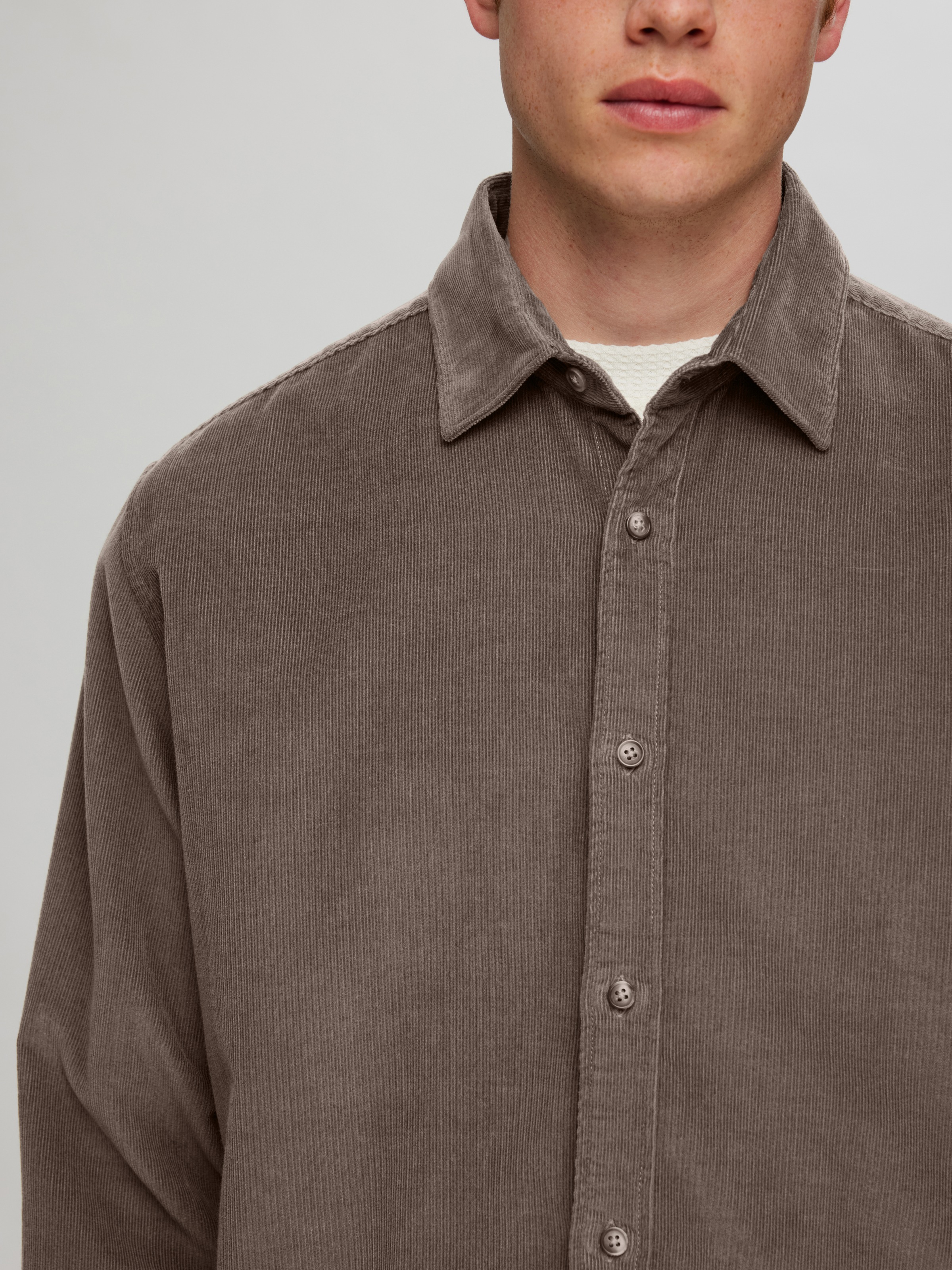 SELECTED HOMME Langarmhemd »SLHREGOWEN-CORD SHIRT LS NOOS«