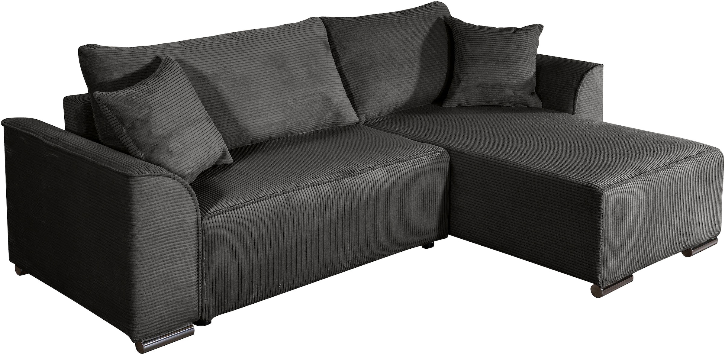 COLLECTION AB »Sara L-Form, B: 236 cm, Schlaffunktion, Bettkasten, optional Topper« Bonnellfederkern, Liegefl. 116x190 cm, Couch als Schlafsofa