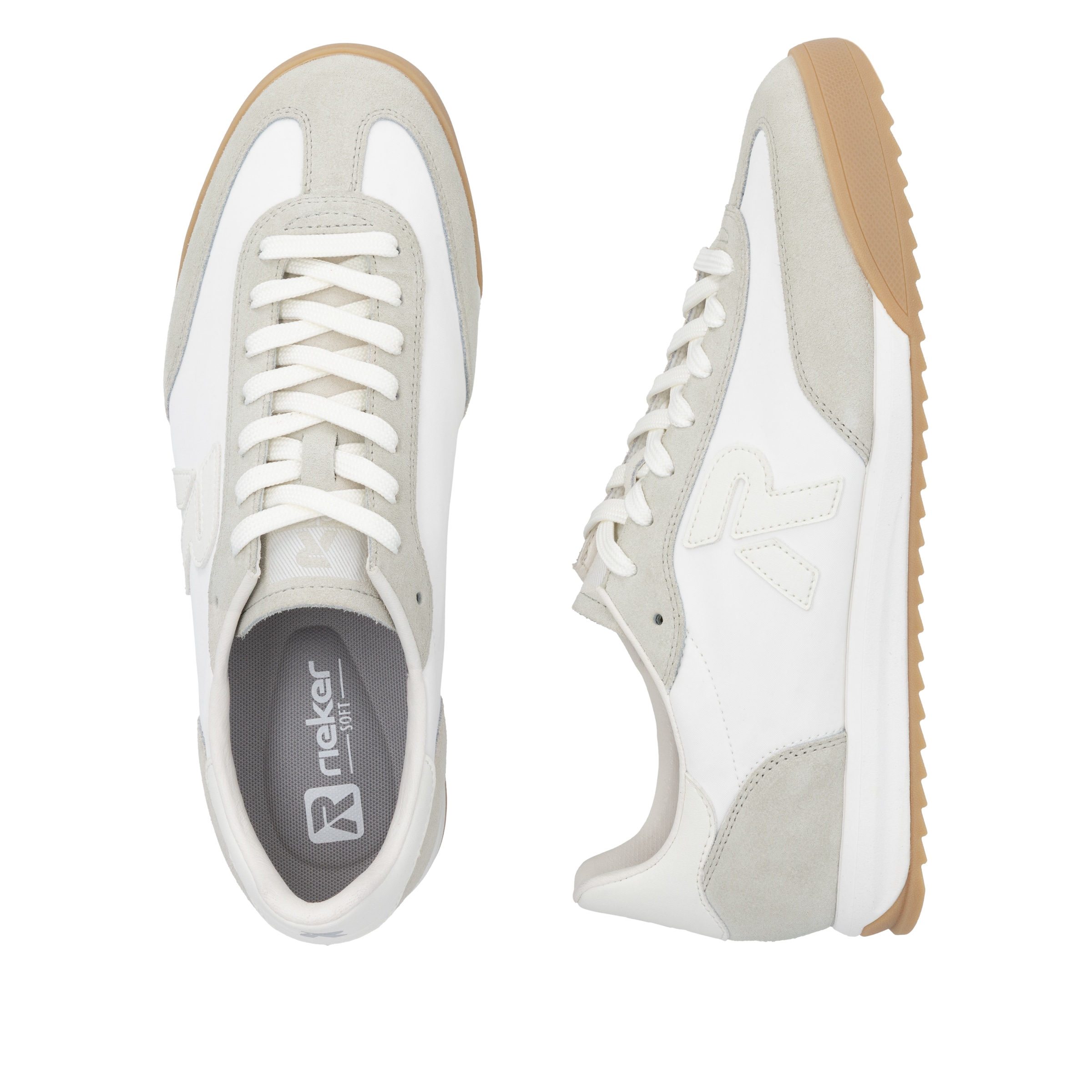 RIEKER Sport Sneaker  Hallenschuh, Sportschuh, Freizeitsneaker, Schnürschuh mit Profil