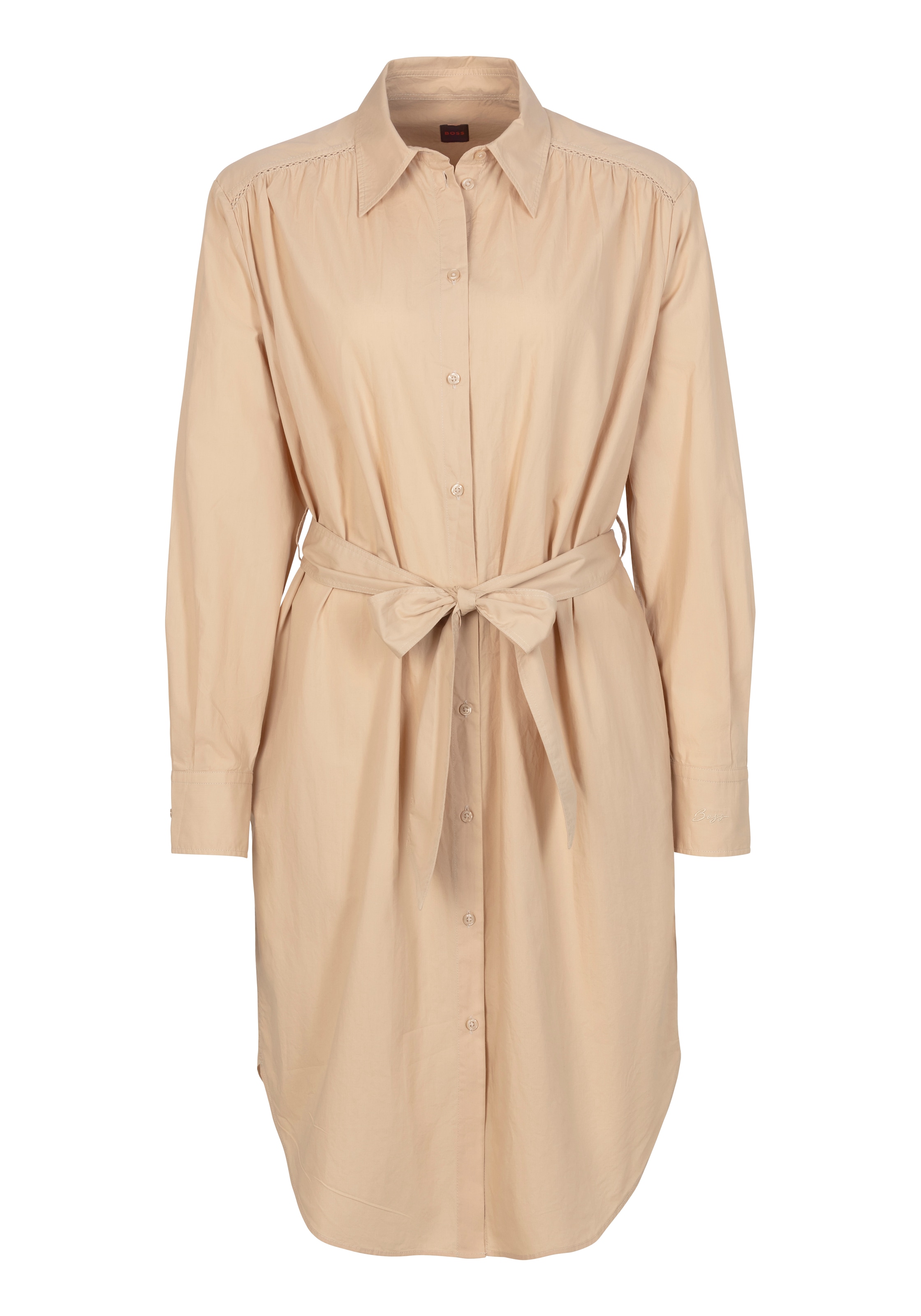 BOSS ORANGE Blusenkleid »Delegant Premium Damenmode«, mit Taillengürtel