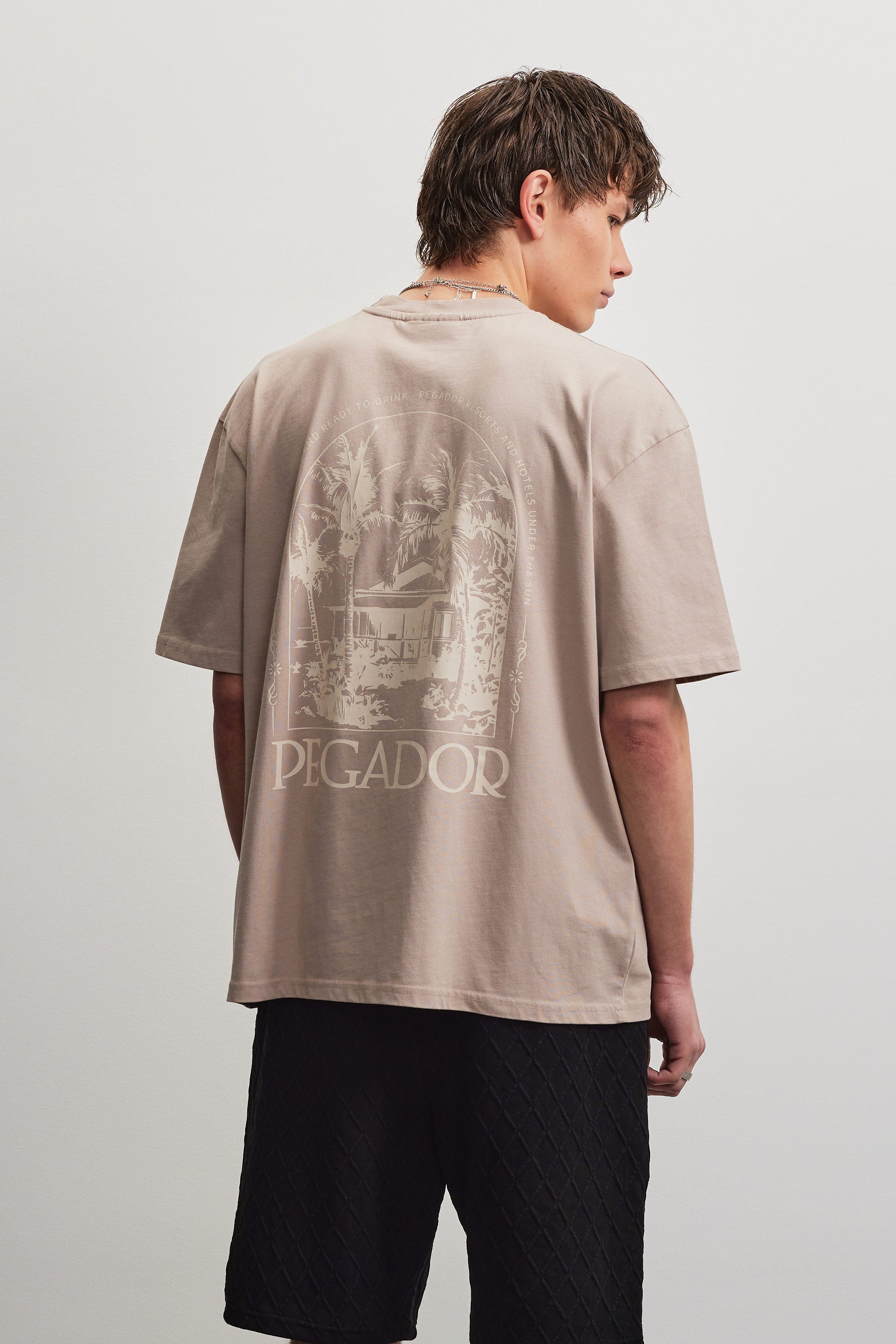 PEGADOR Rundhalsshirt »TRAVNIK OVERSIZED TEE«