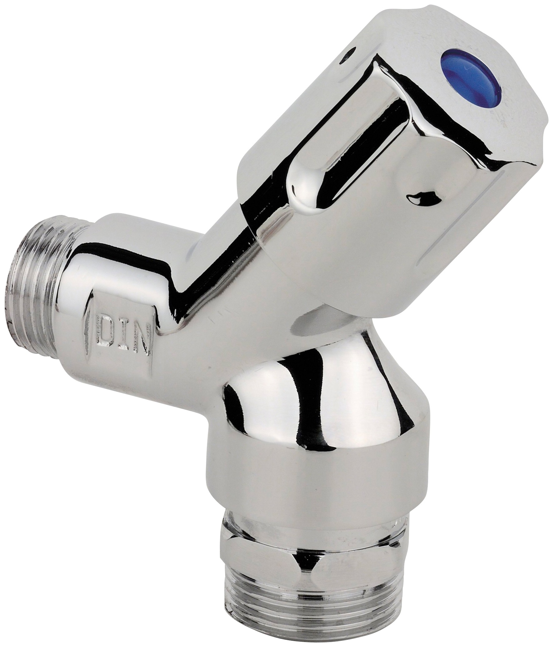 Image of Kirchhoff 2-Wege-Ventil, GA-Wandventil kurz, 1/2"AG x 3/4"AG, mit Rückflussverhinderer/Rohrbelüfter bei Ackermann Versand Schweiz