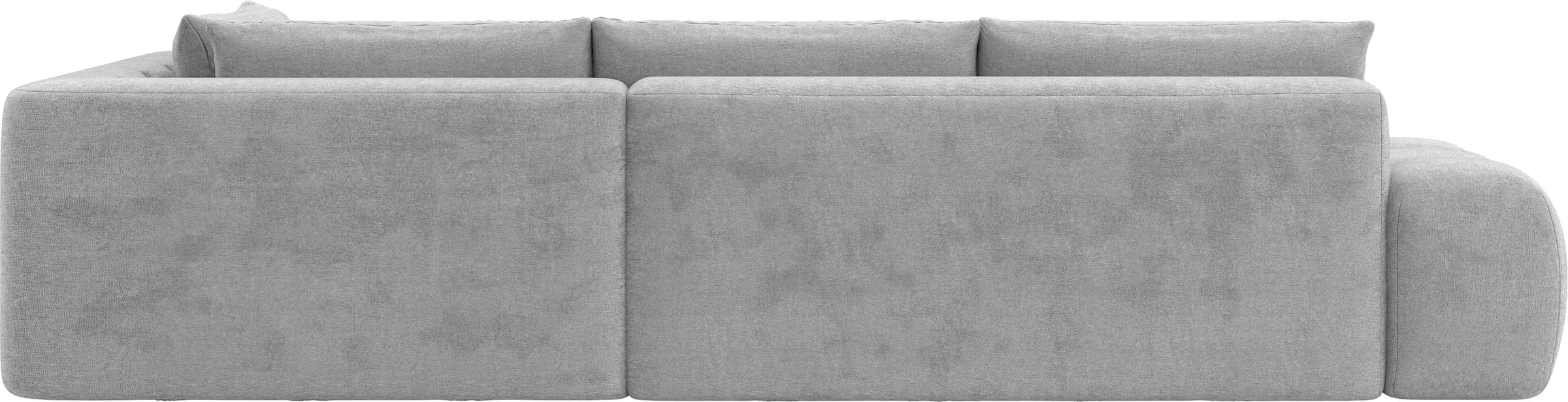 INOSIGN Ecksofa »AZITA Designsofa, elegant und bequem L-Form, Bubble-Optik«, lose Rückenkissen, traumhafte Steppung, Masse B/T/H: 352/210/72 cm