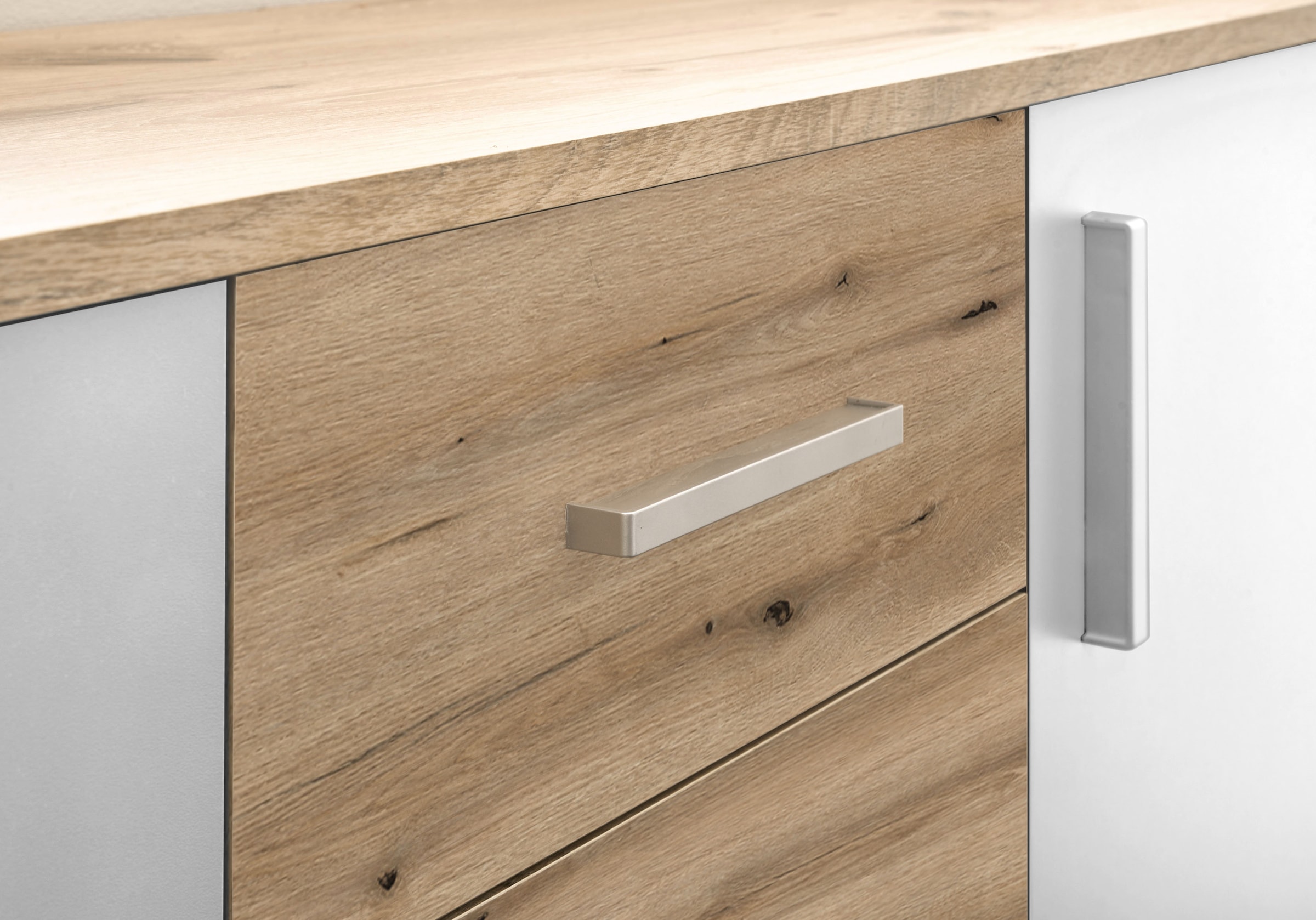 HBZ Kommode »BC-Drift-2, Universalschrank Stellmass BxHxT 80x84x35 cm« 1 Stk. tlg. Kommode mit 2 Türen, 2 Schubkästen, 1 Einlegeboden