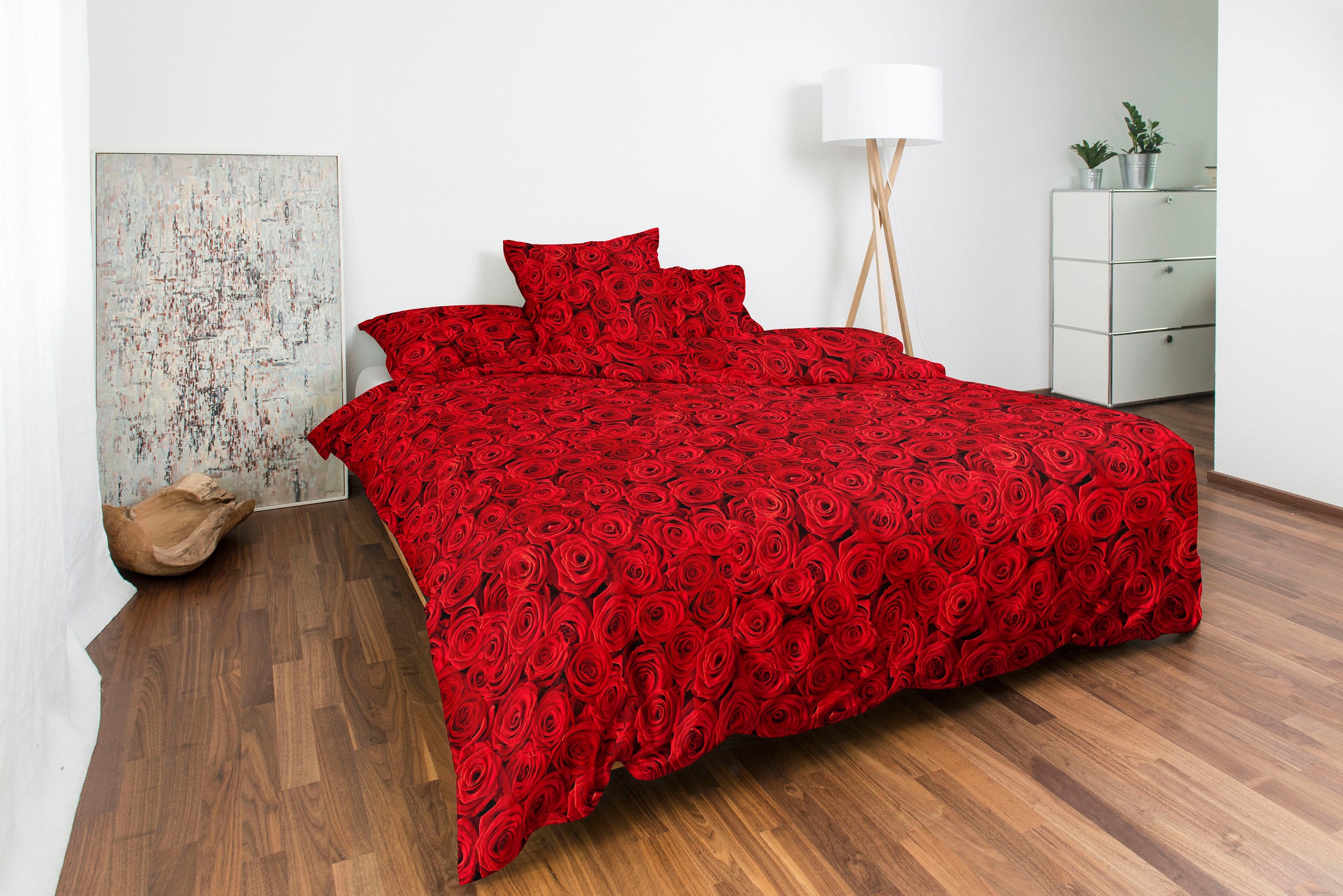 CASATEX Bettwäsche »Red Rose«, romantische rote Rosen