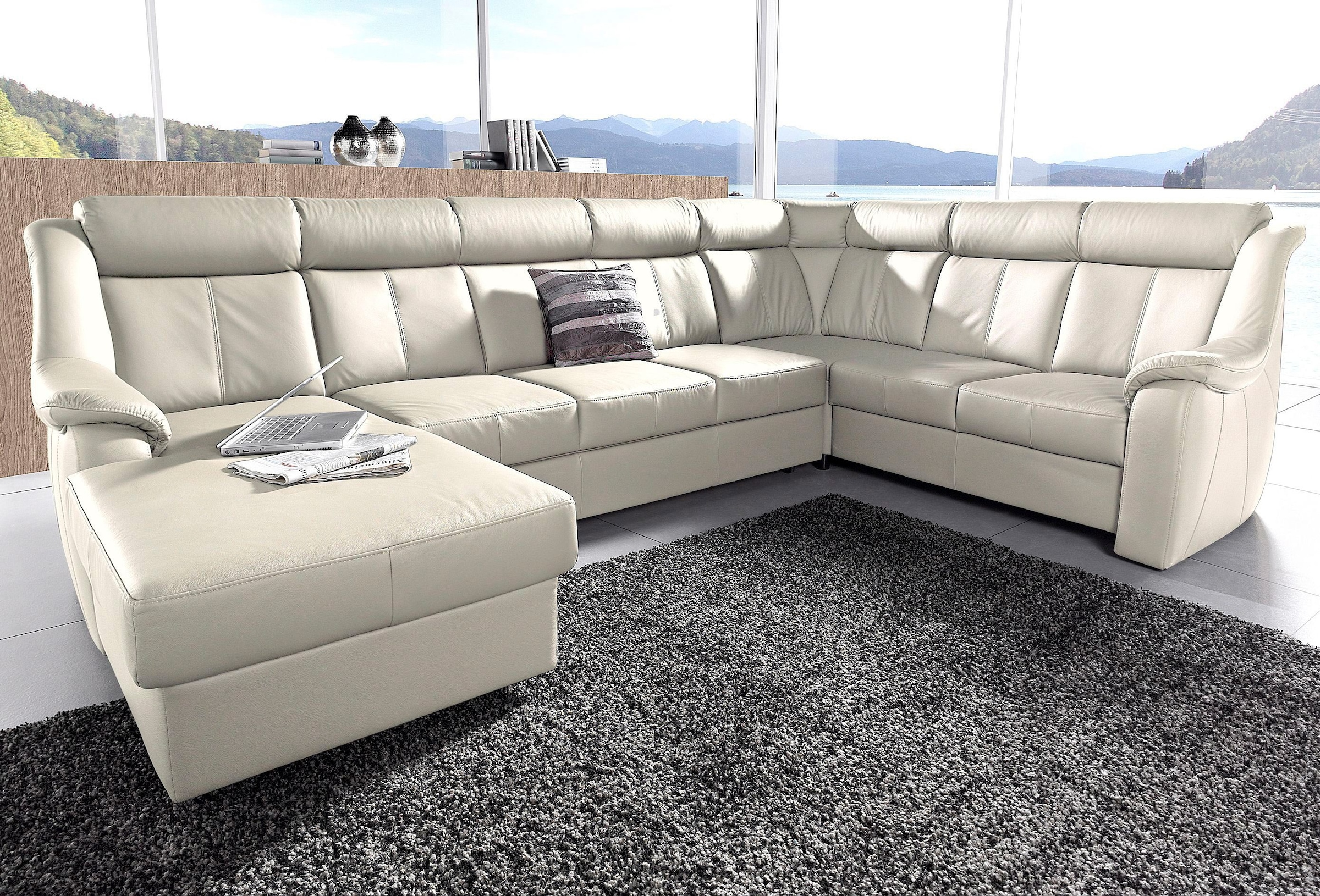 sit&more Wohnlandschaft »Basel U-Form«, wahlweise mit Relaxfunktion