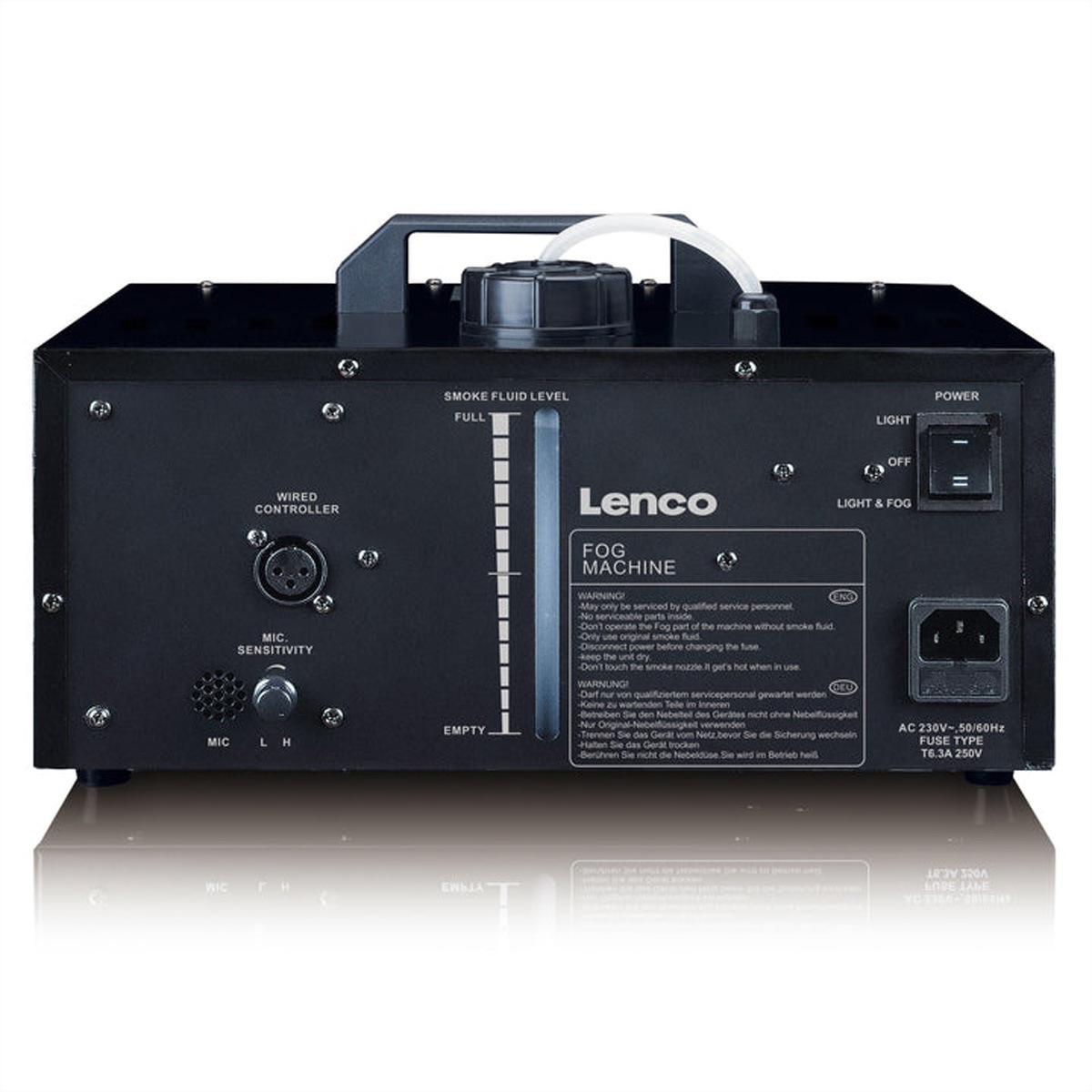 Lenco Stroboskope & Disco-Lichter »Lenco LED Vernebler LFM-220BK schwarz, mit 1L Flüssigkeit, r.c.«