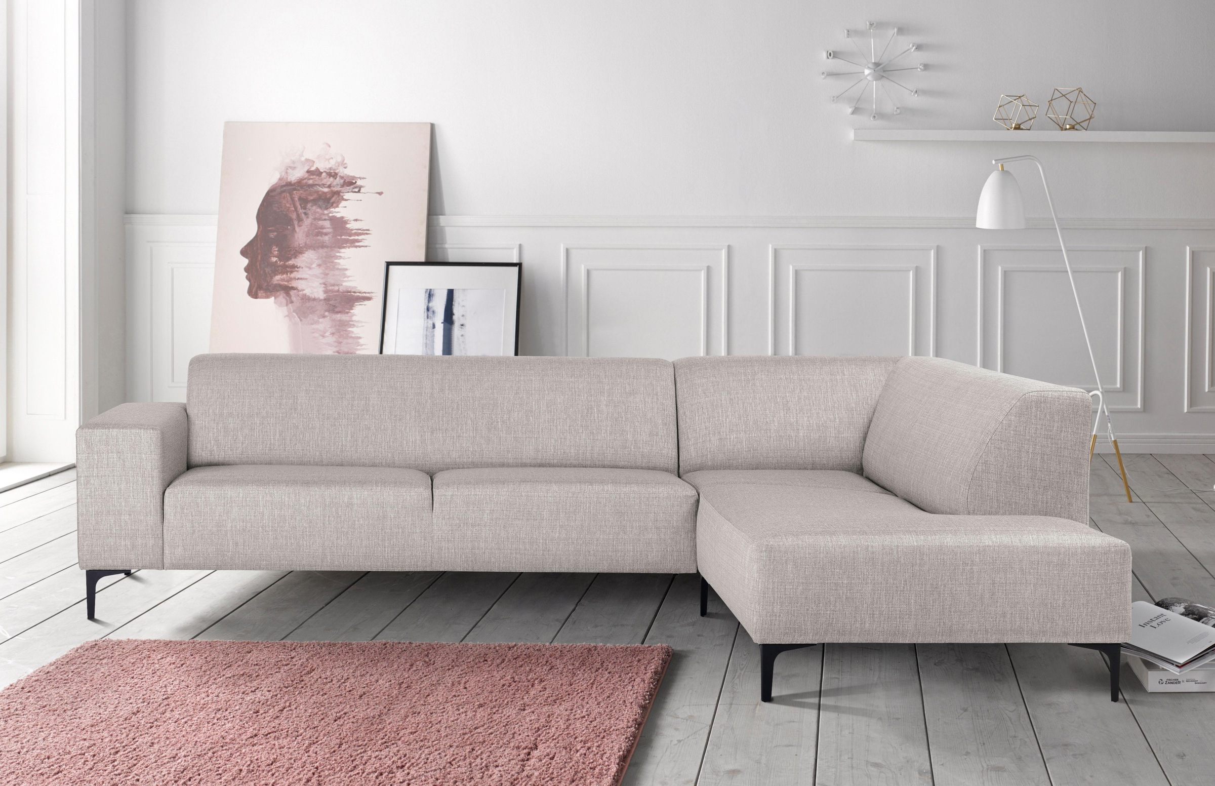 Image of andas Ecksofa »Diva2«, mit edlen Metallfüssen bei Ackermann Versand Schweiz