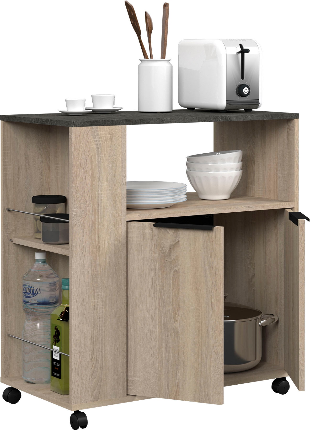 Parisot Schrank-Set »Parisot Fumay 1«, (2 St.), bietet viel Stauraum, praktischer Kabeldurchlass, variabel stellbar