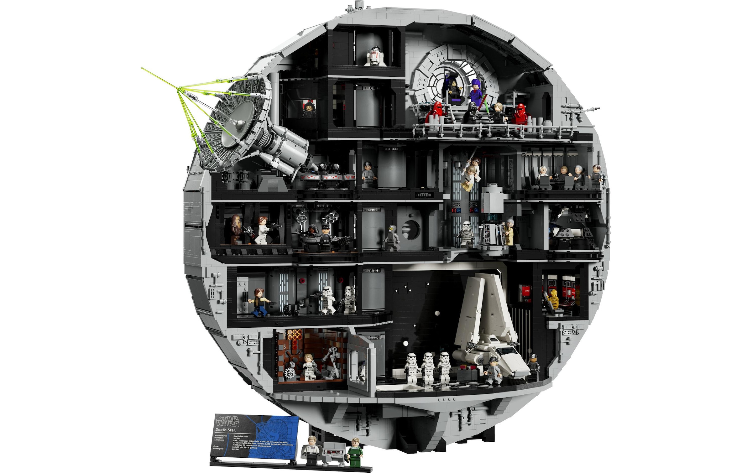 LEGO® Pions de construction »Star Wars Todesstern 75419« grand set d'exposition et de construction de la base spatiale Étoile de la Mort
