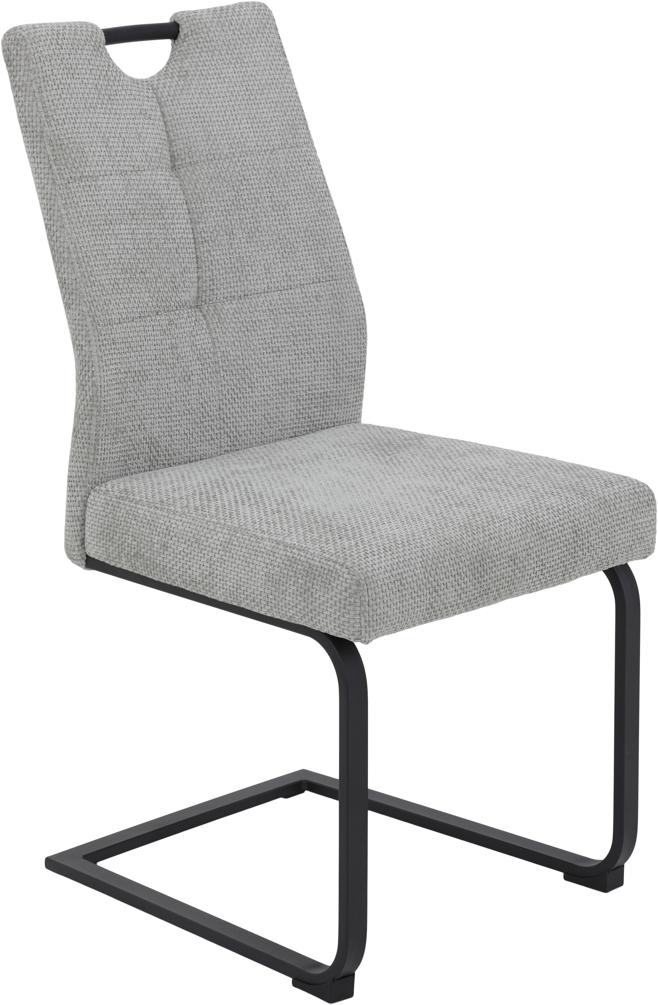 HELA Freischwinger »EVA Esszimmerstuhl«, (Set), 2 St., XL-Breite, Komfortsitz mit Viskoseschaum, Lochgriff, 140kg belastbar