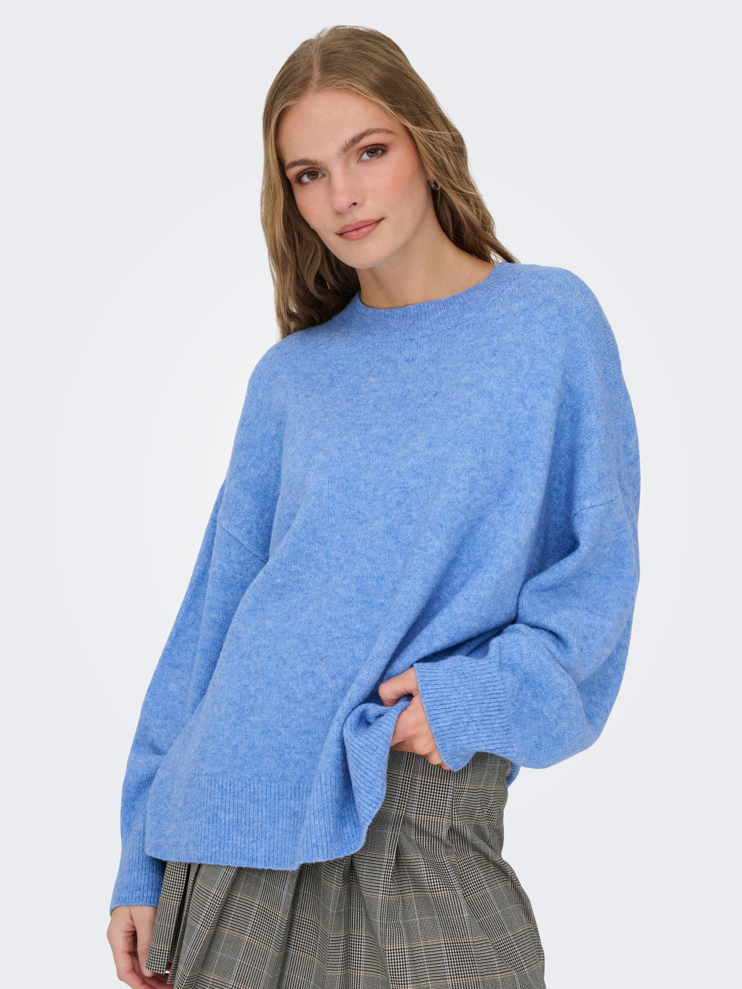 Image of JDY Strickpullover "JDYSONJA L/S O-NECK PULLOVER KNT NOOS" Materialmix