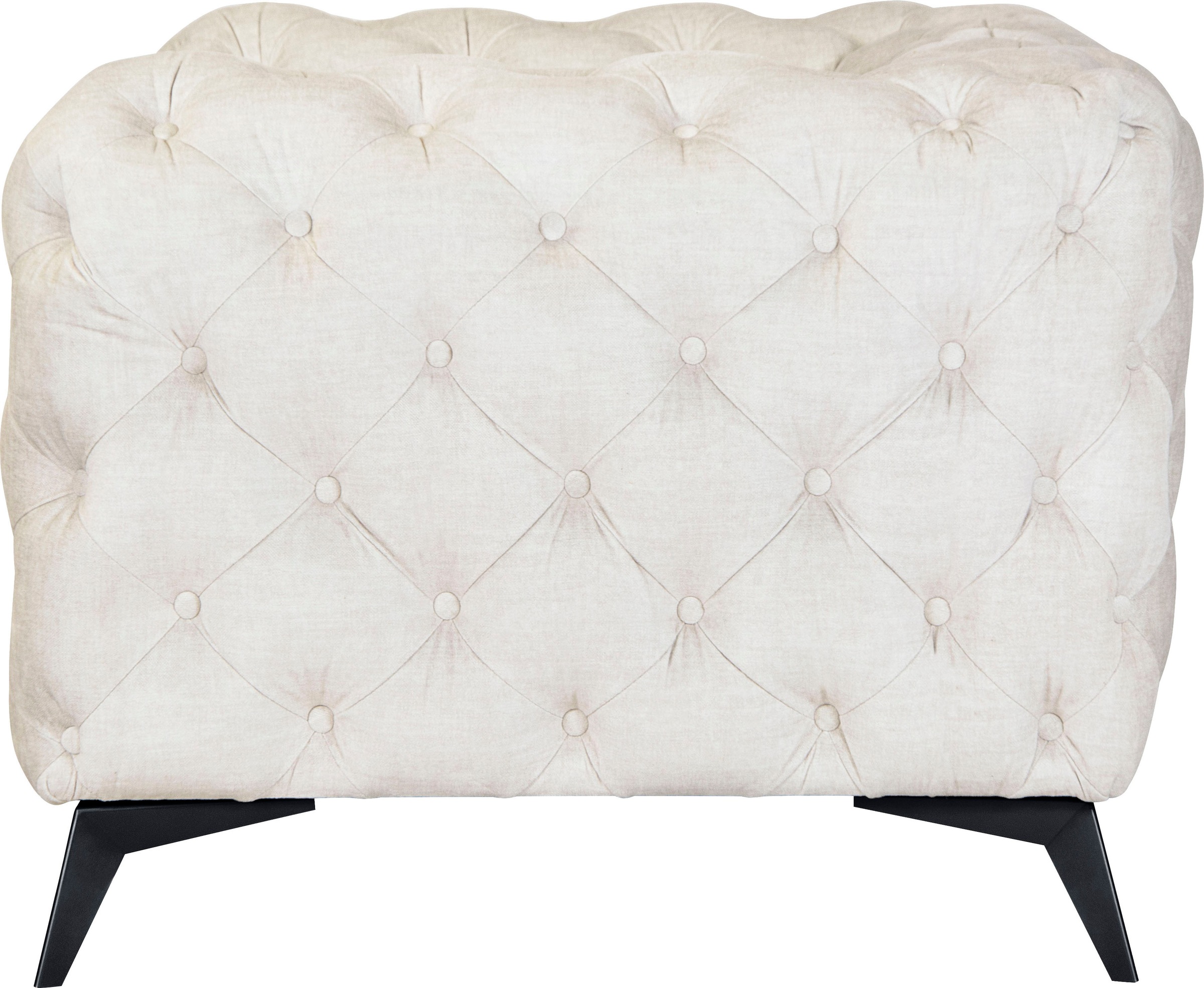 Leonique Chesterfield-Sessel »Glynis Sessel«, aufwändige Knopfheftung, moderne Chesterfield Optik, Fussfarbe wählbar