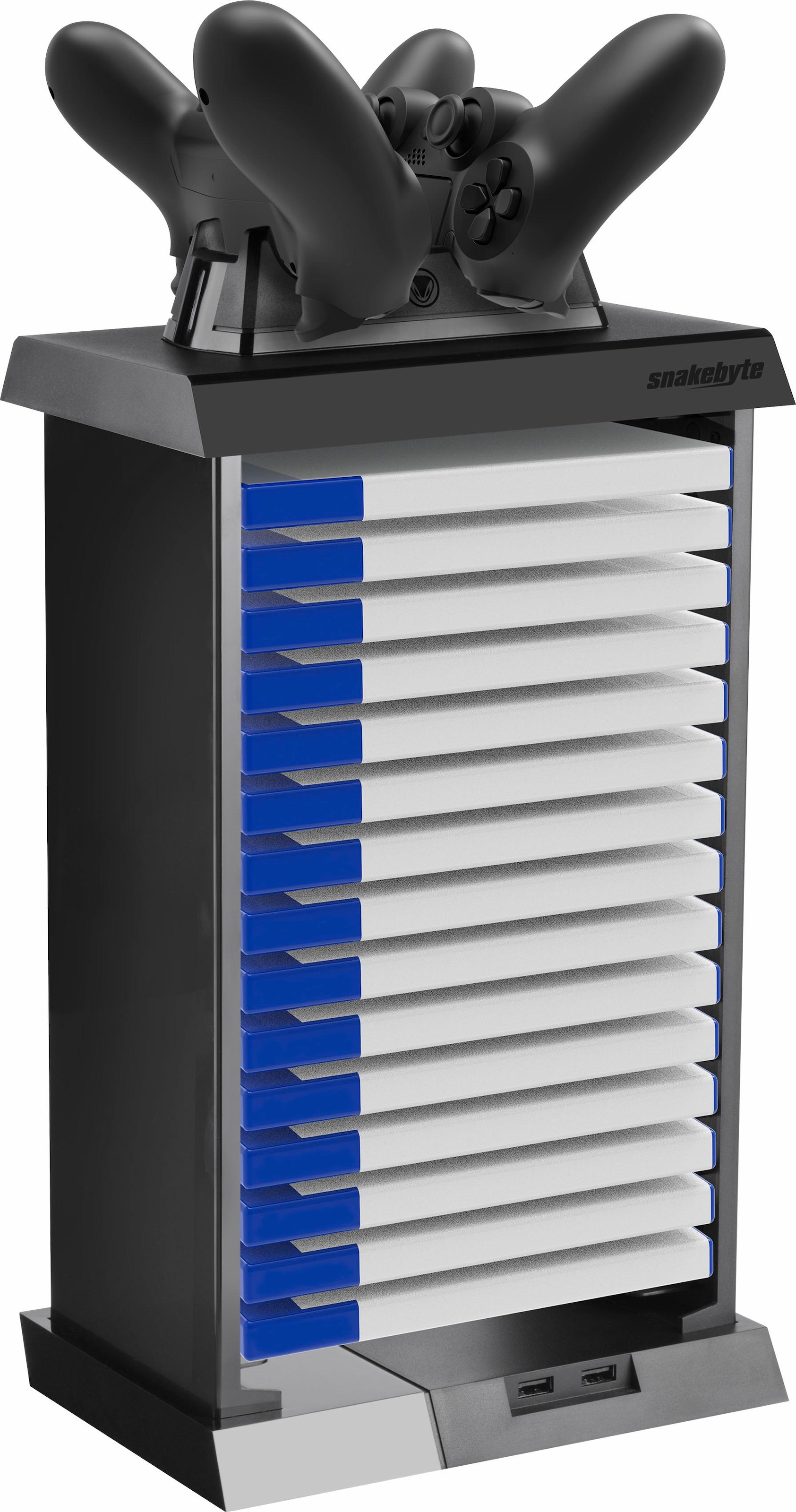 Image of Snakebyte USB-Ladegerät »Snakebyte PS4 Charge:Tower Pro«, inklusive Ladeschale für 2 Dualshock-Controller bei Ackermann Versand Schweiz