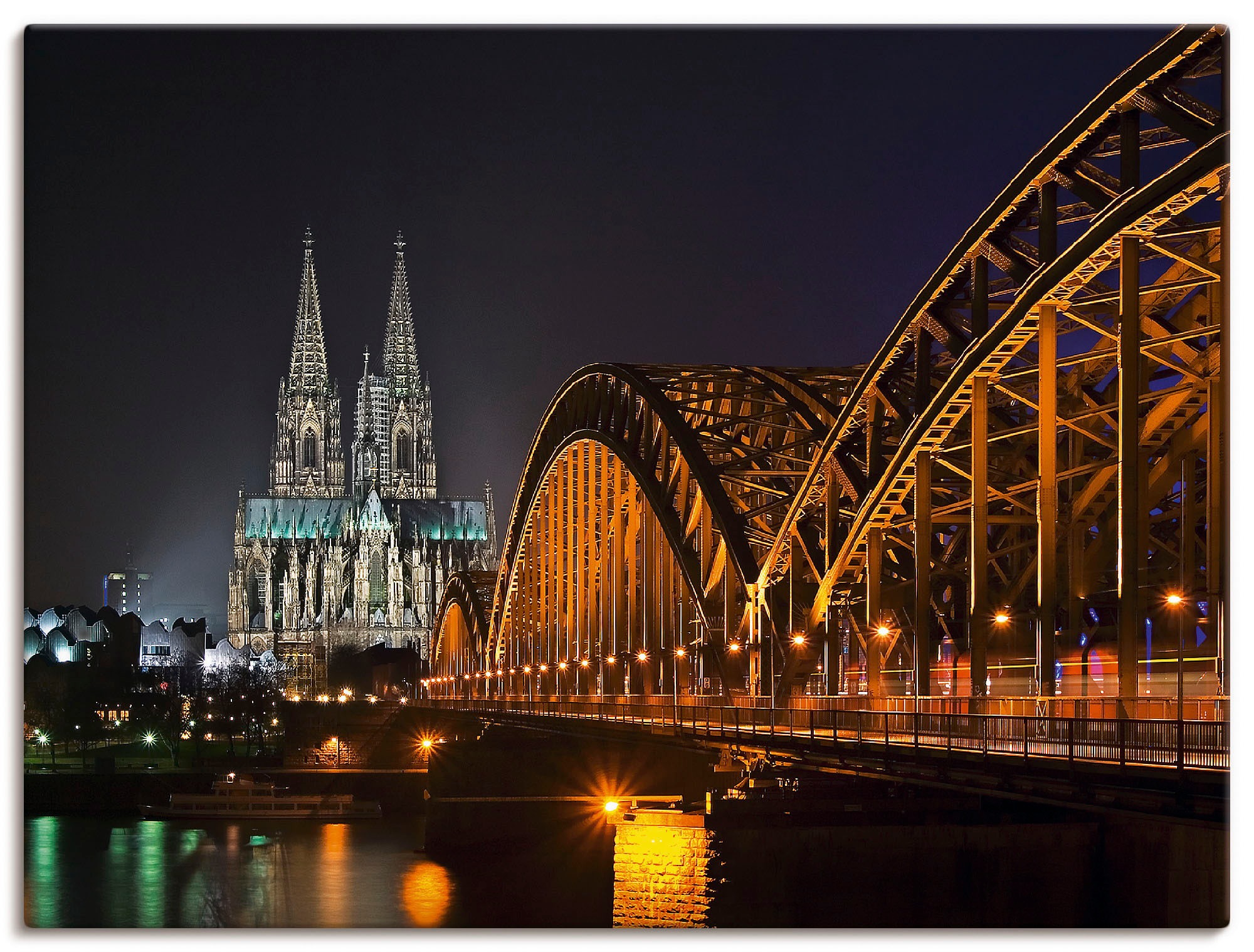 Image of Artland Wandbild »Kölner Dom mit Brücke«, Deutschland, (1 St.) bei Ackermann Versand Schweiz