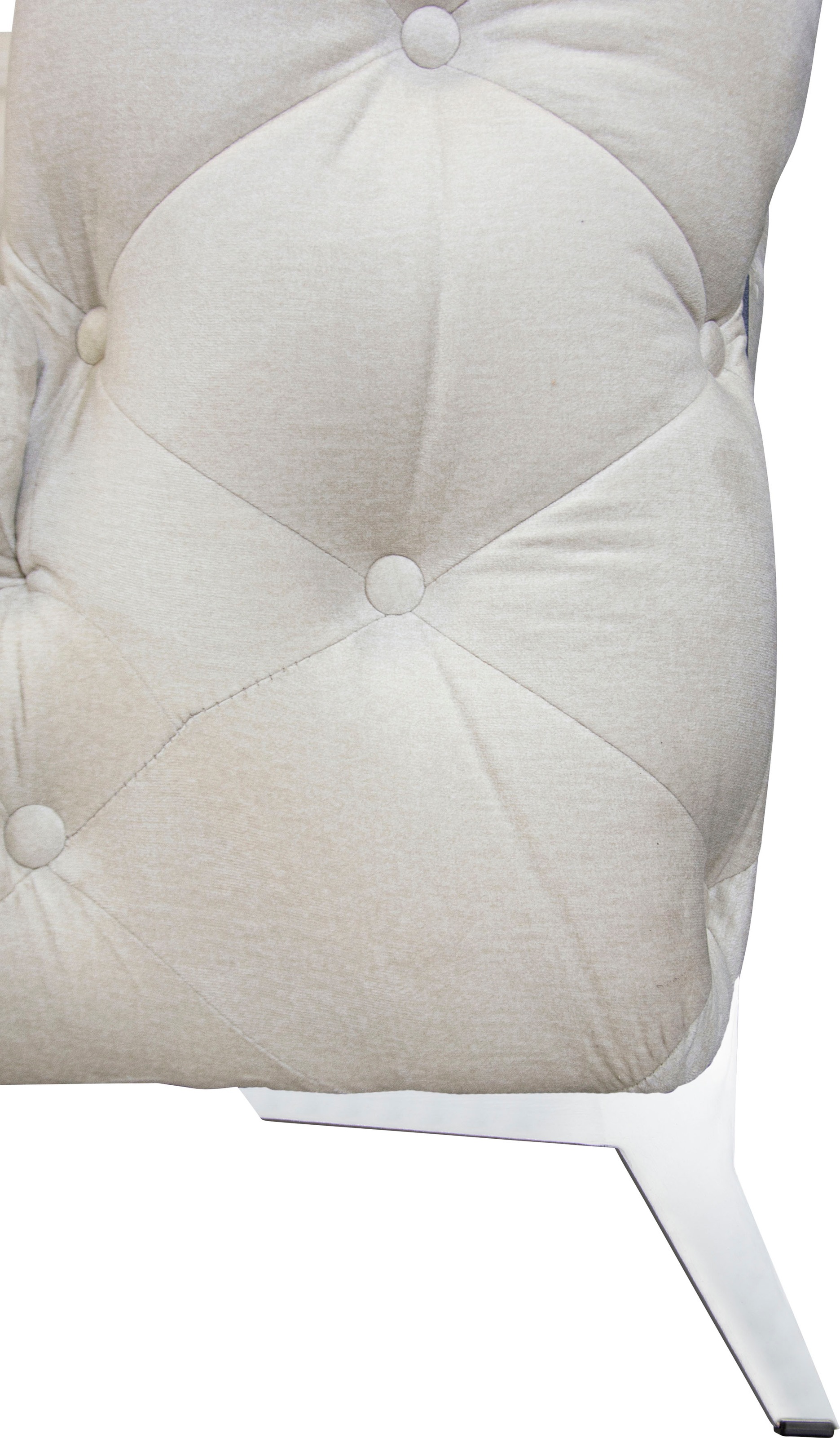 Leonique Chesterfield-Sofa »Amaury L-Form«, Chesterfield-Optik, Breite/Tiefe je 262 cm, Fussfarbe wählbar