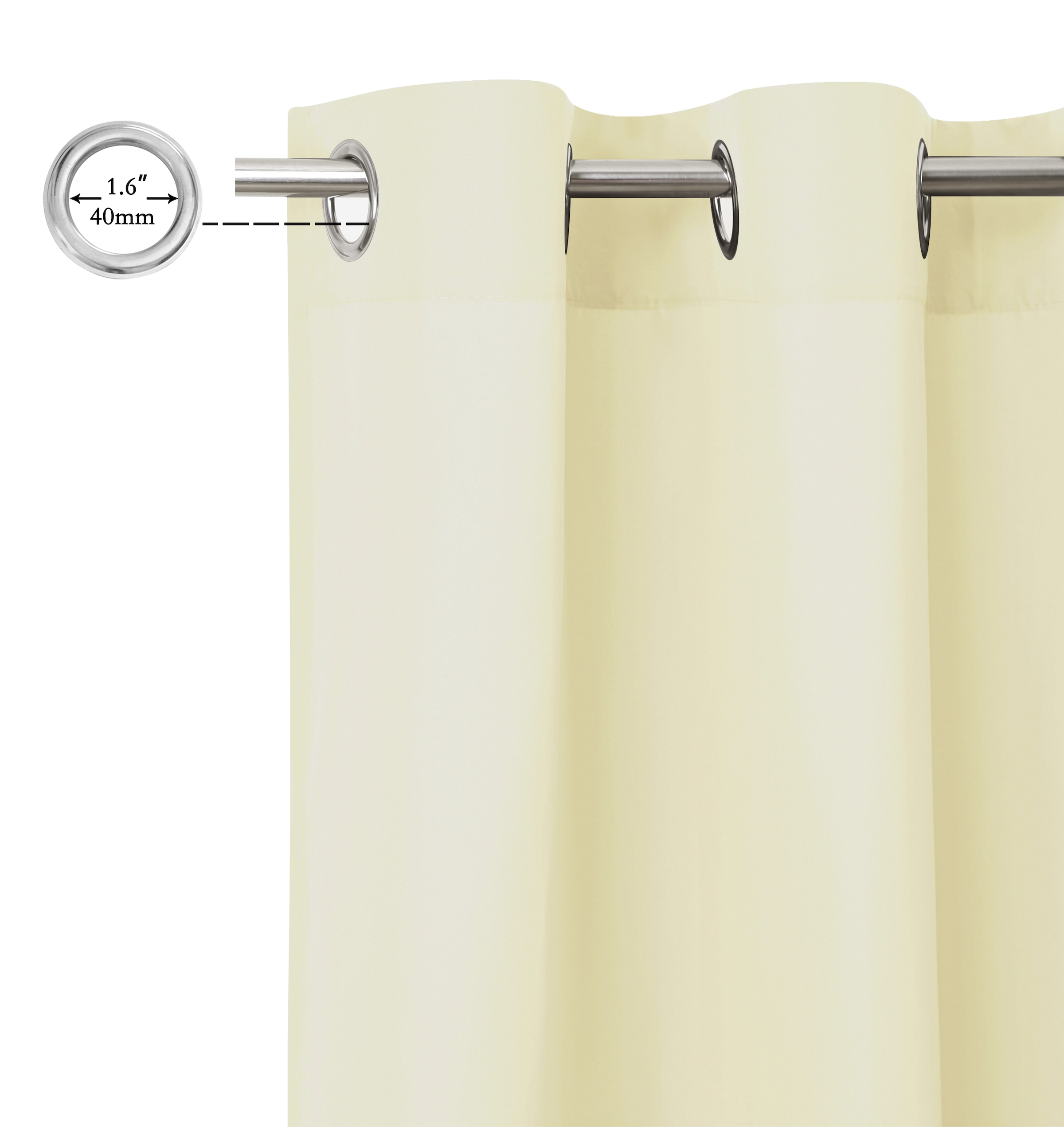 Bruno Banani Vorhang »Lagan«, (2 St.), 2-er Set, gewebt, Microfaser, versch. Grössen, einfarbig, Bestseller