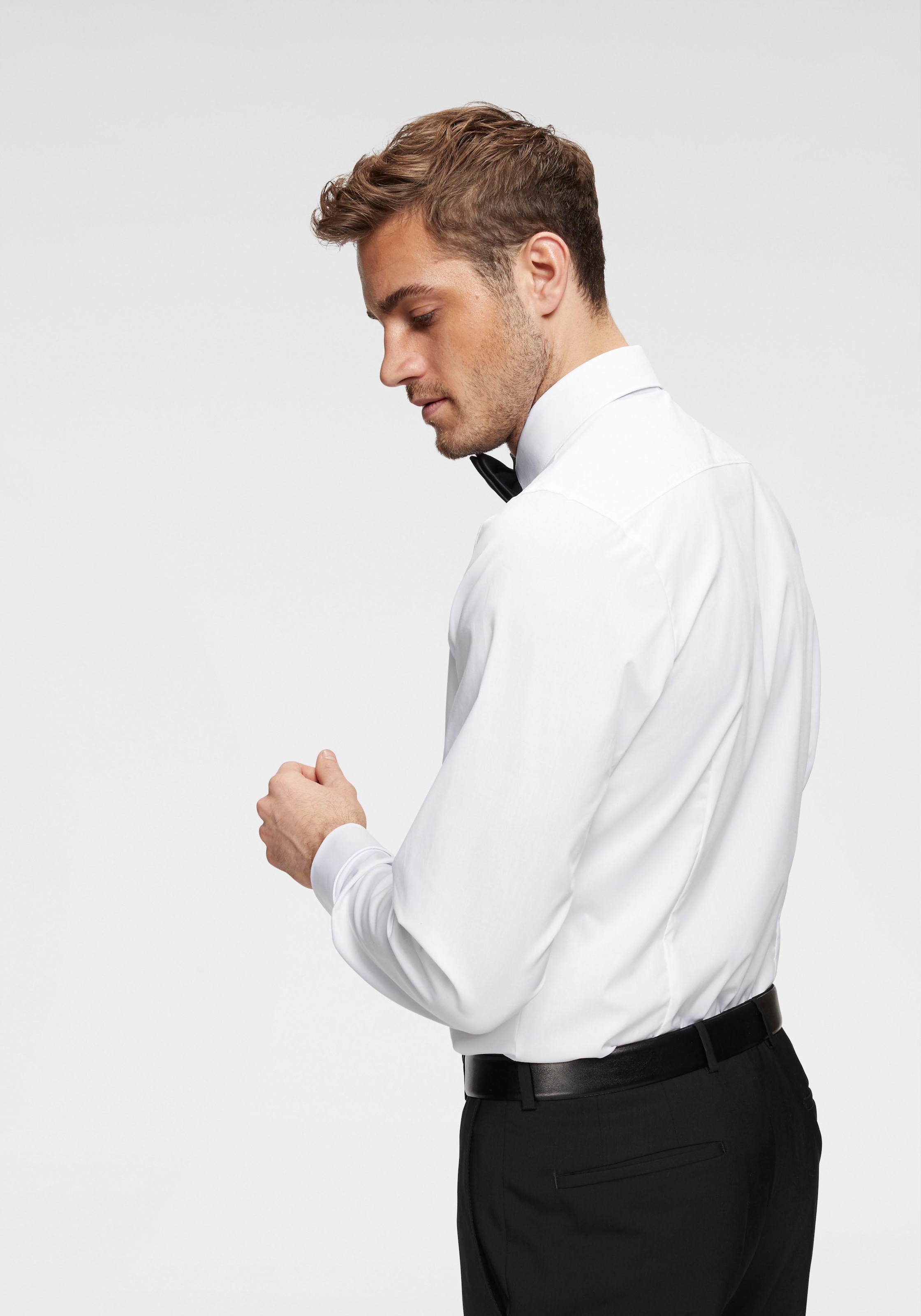 OLYMP Smokinghemd »Level Five body fit« Umschlagmanschetten,verdeckte Knopfleiste