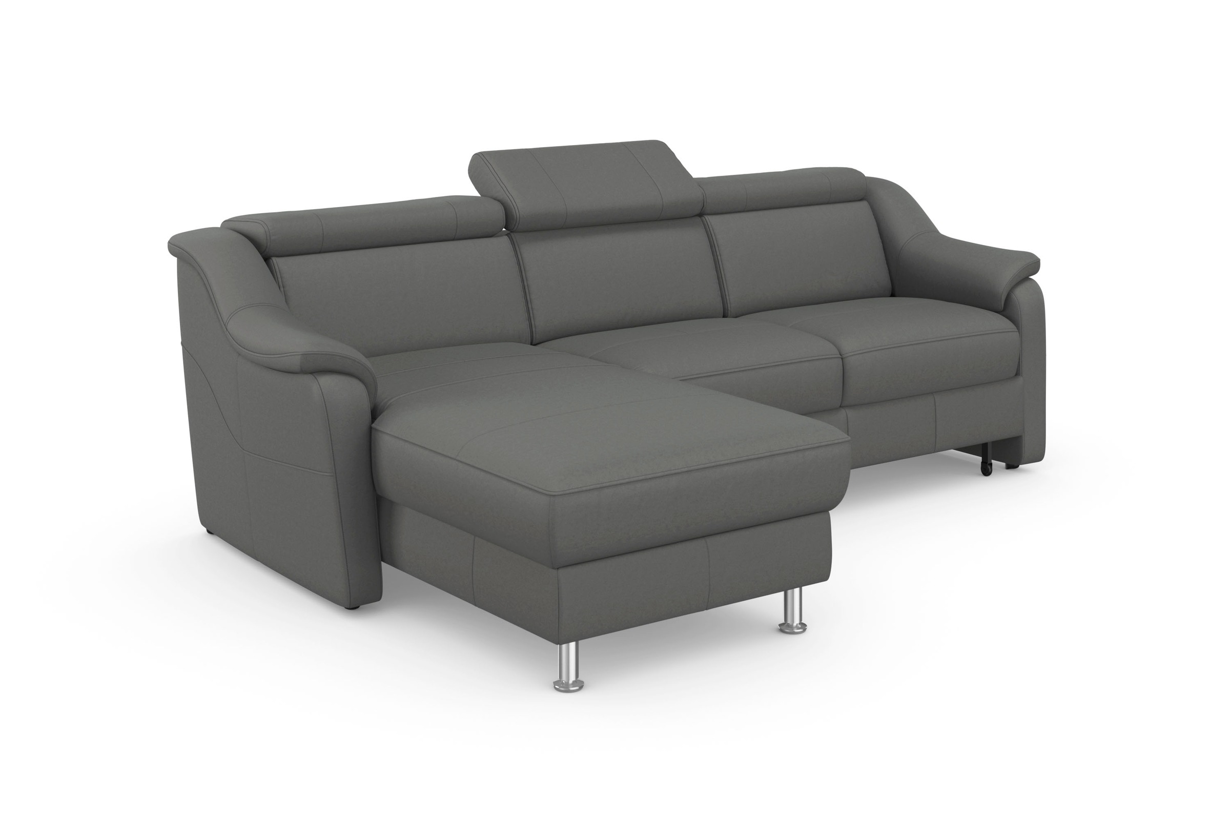 sit&more Ecksofa »Freetown L-Form«, inklusive Kopfteilverstellung und komfortablem Federkern