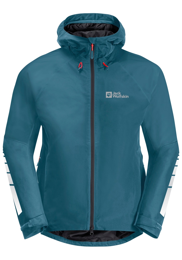 Jack Wolfskin Fahrradjacke »MOROBBIA 2L JKT M«, mit Kapuze