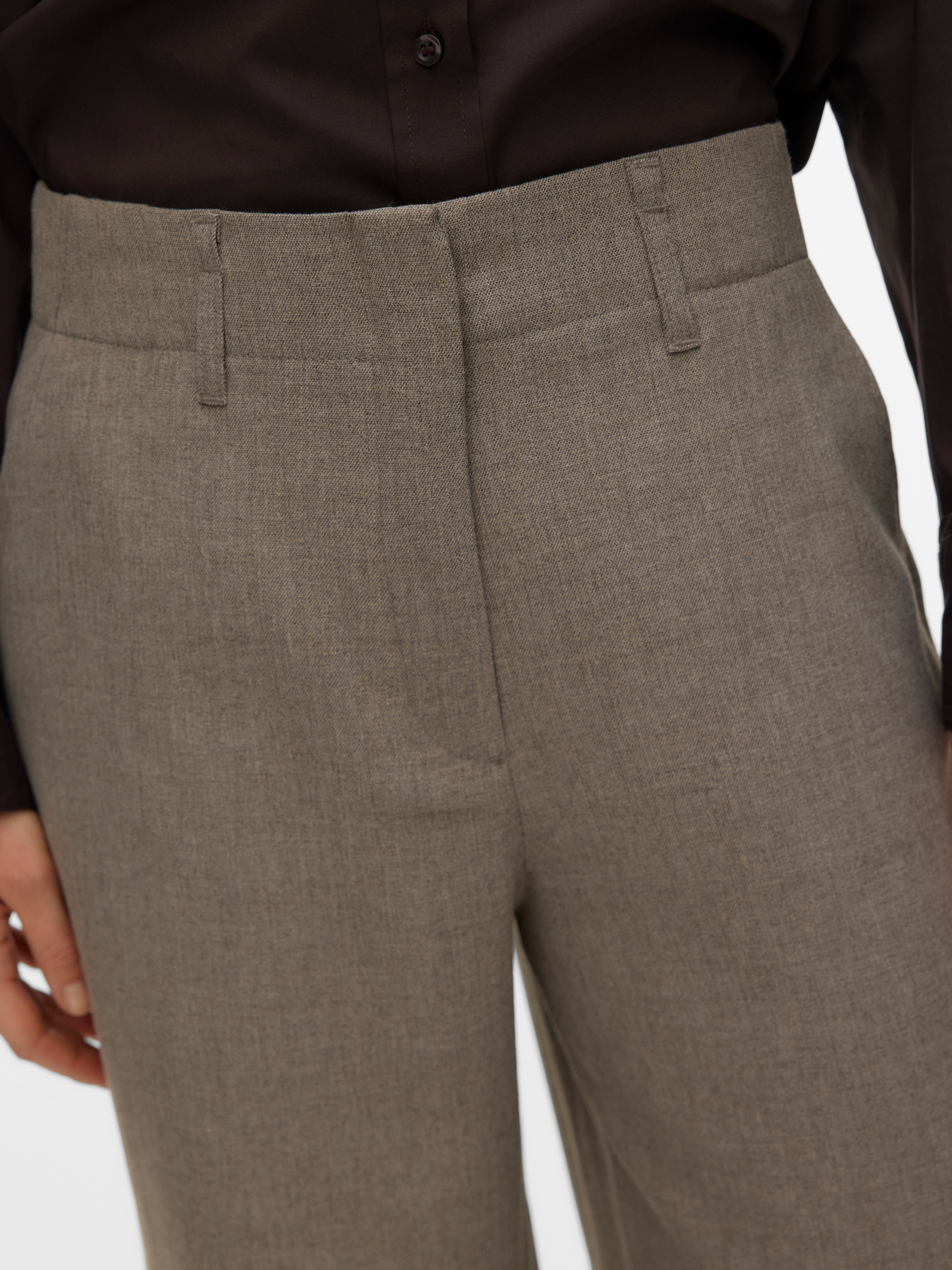 Vero Moda Anzughose »VMBESTIE HW WIDE PANT NOOS«  Materialmix