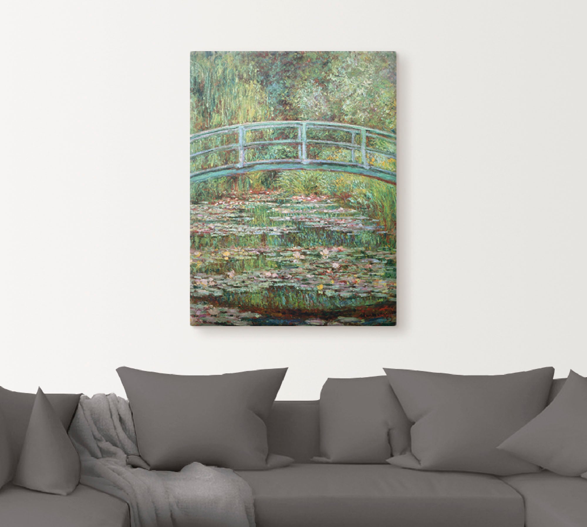 Artland Wandbild »Japanische Brücke. 1899.«, Gewässer, (1 St.), als  Leinwandbild, Wandaufkleber oder Poster in versch. Grössen günstig kaufen