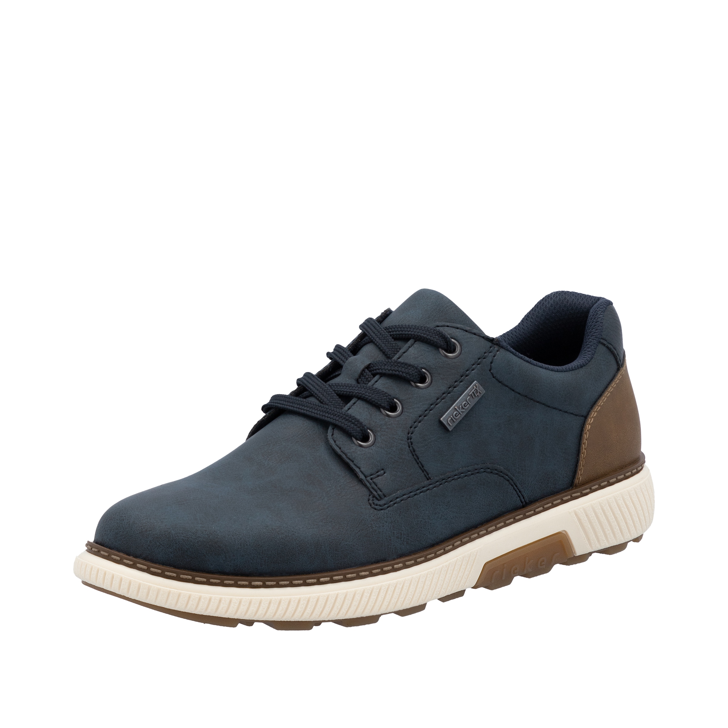 Rieker Sneaker  Halbschuh, Schnürschuh, Casual Sneaker mit weichem Schaftrand, TEX