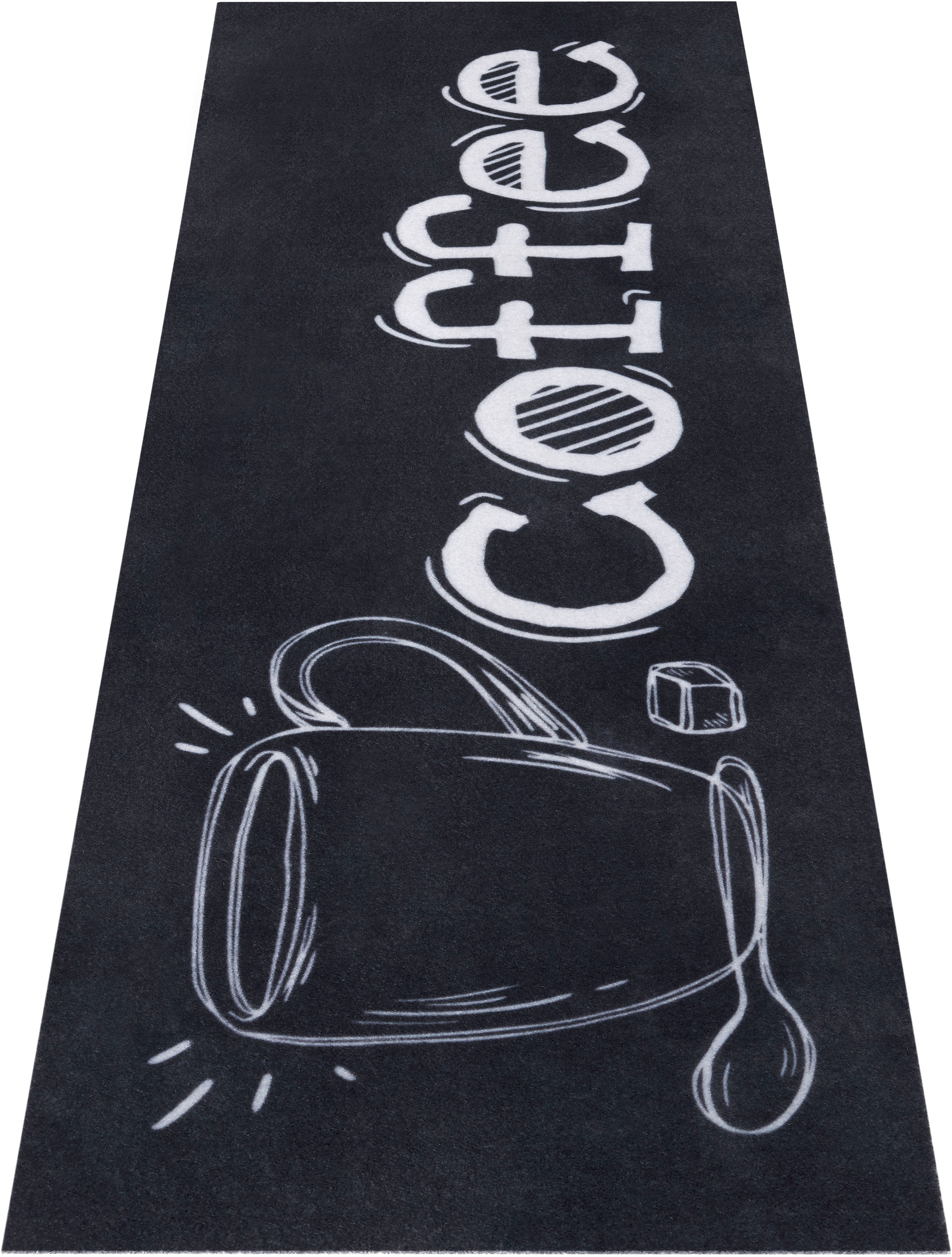 HANSE Home Küchenläufer »Cup Of Coffee«, rechteckig, 3 mm Höhe, Läufer, Rutschfest, Küchenteppich, Küche, Teppich, Pflegeleicht
