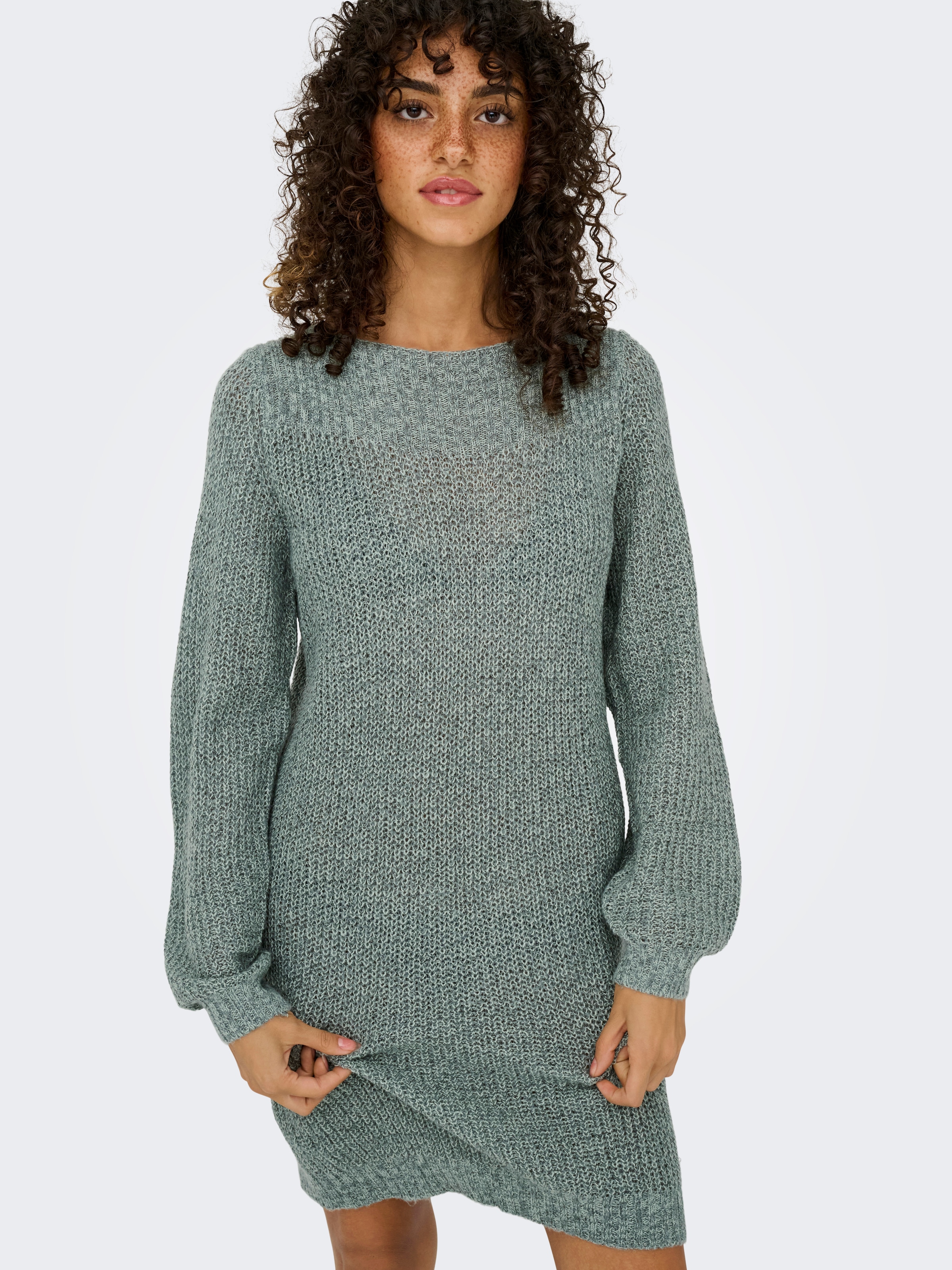 JDY Mini-robe »JDYWHITNEY MEGAN L/S BOAT DRESS KNT NOOS« Sommerkleid